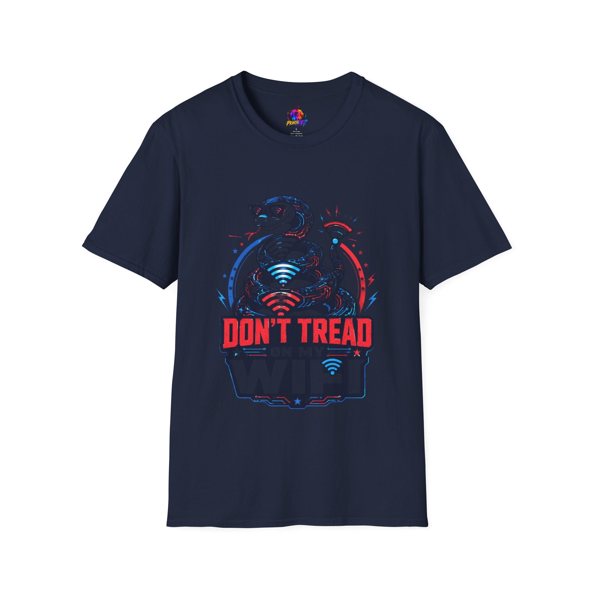 Don’t Tread on My WiFi T-Shirt — Patriotic Gadsden Snake WiFi Tee