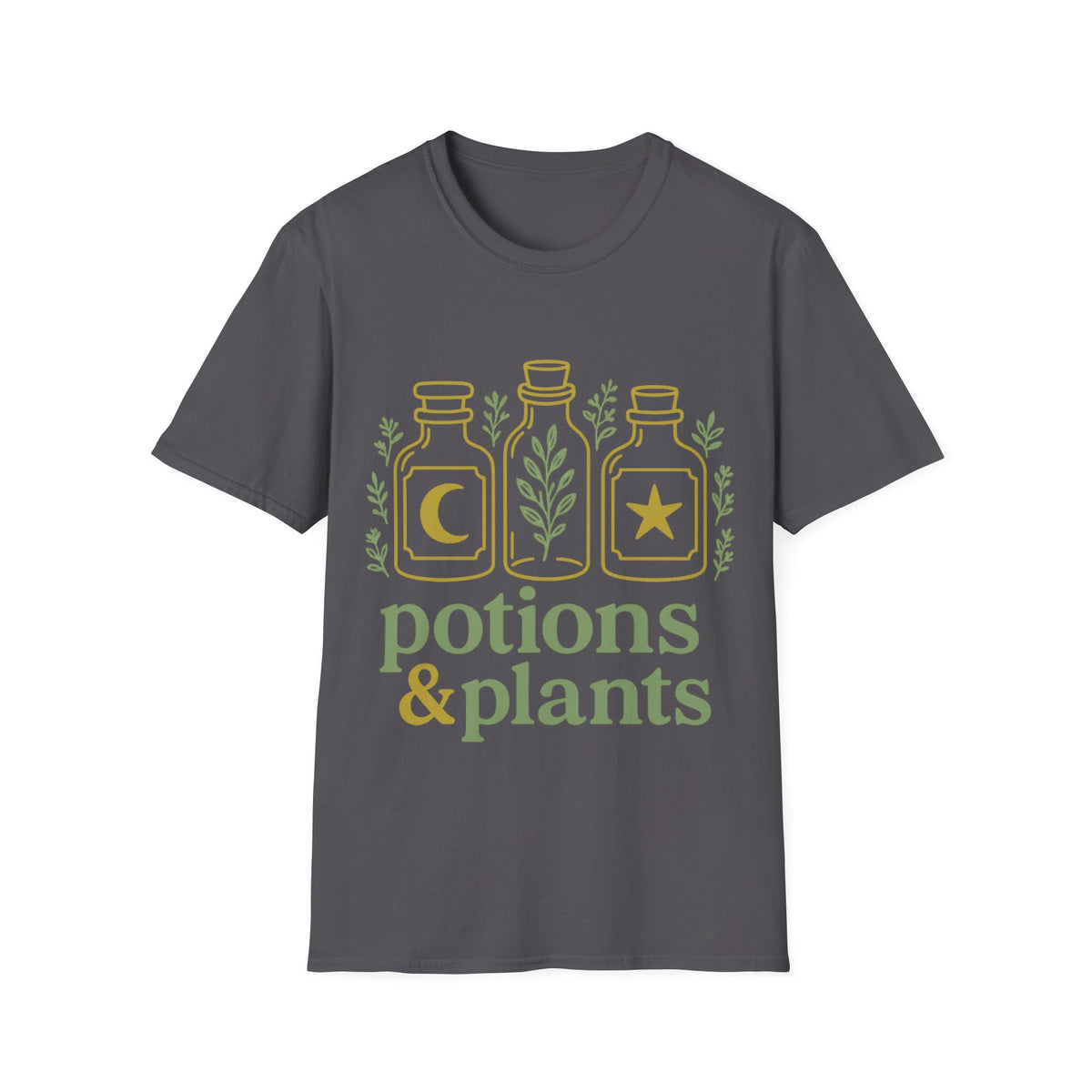 Potions & Plants T-Shirt — Botanical Apothecary Graphic Tee - Trending Now - August 2026