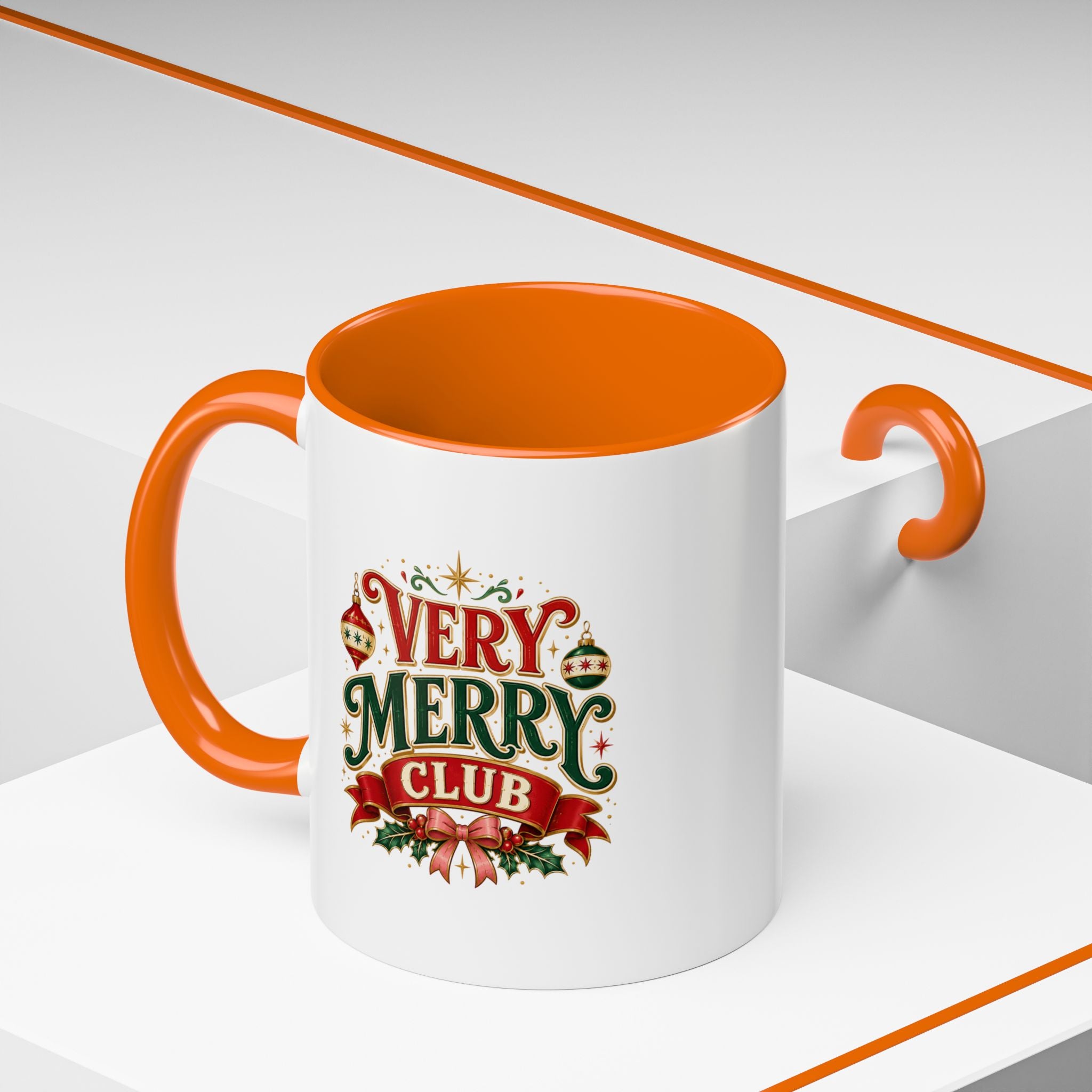 Very Merry Club Coffee Mug — Christmas Holiday Accent Mug