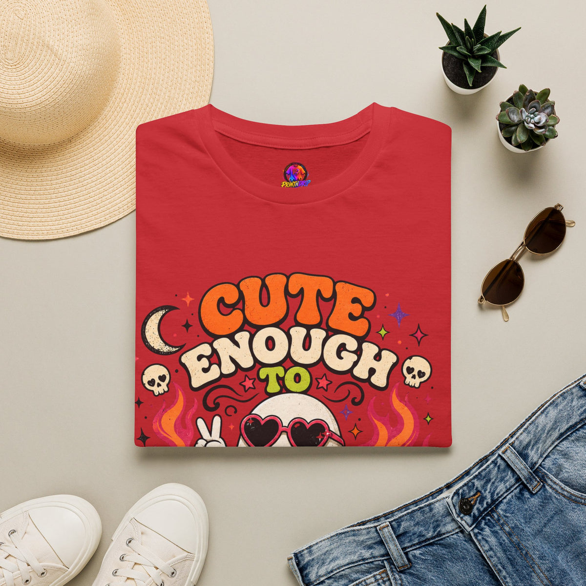 Halloween Cute Enough Unisex Softstyle T-Shirt