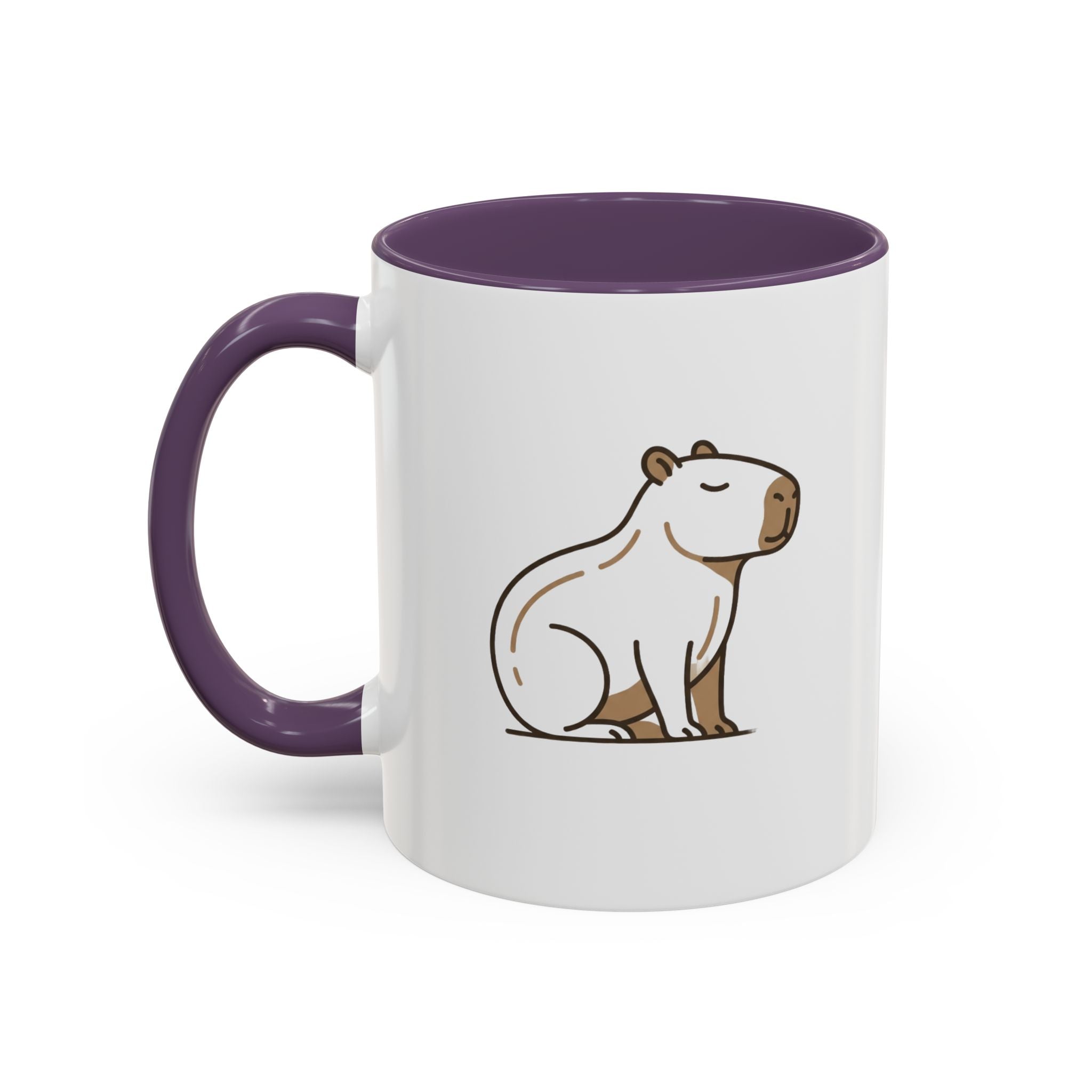 Funny Capybara Coffee Mug — Cute Relaxed Capybara Accent Mug