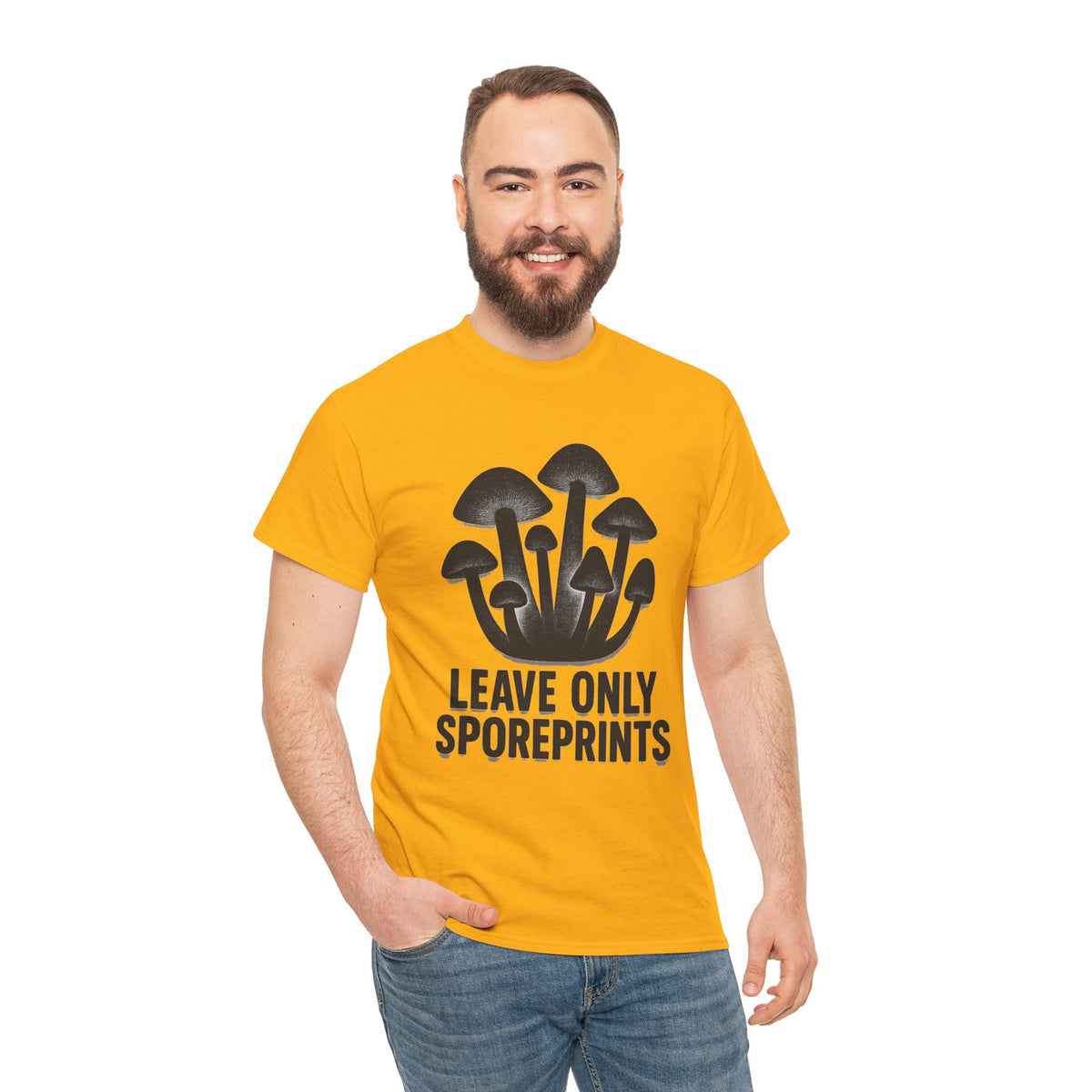 Mushroom Tee — "Leave Only Sporeprints" Eco Nature Graphic Shirt - Trending Now - August 2026