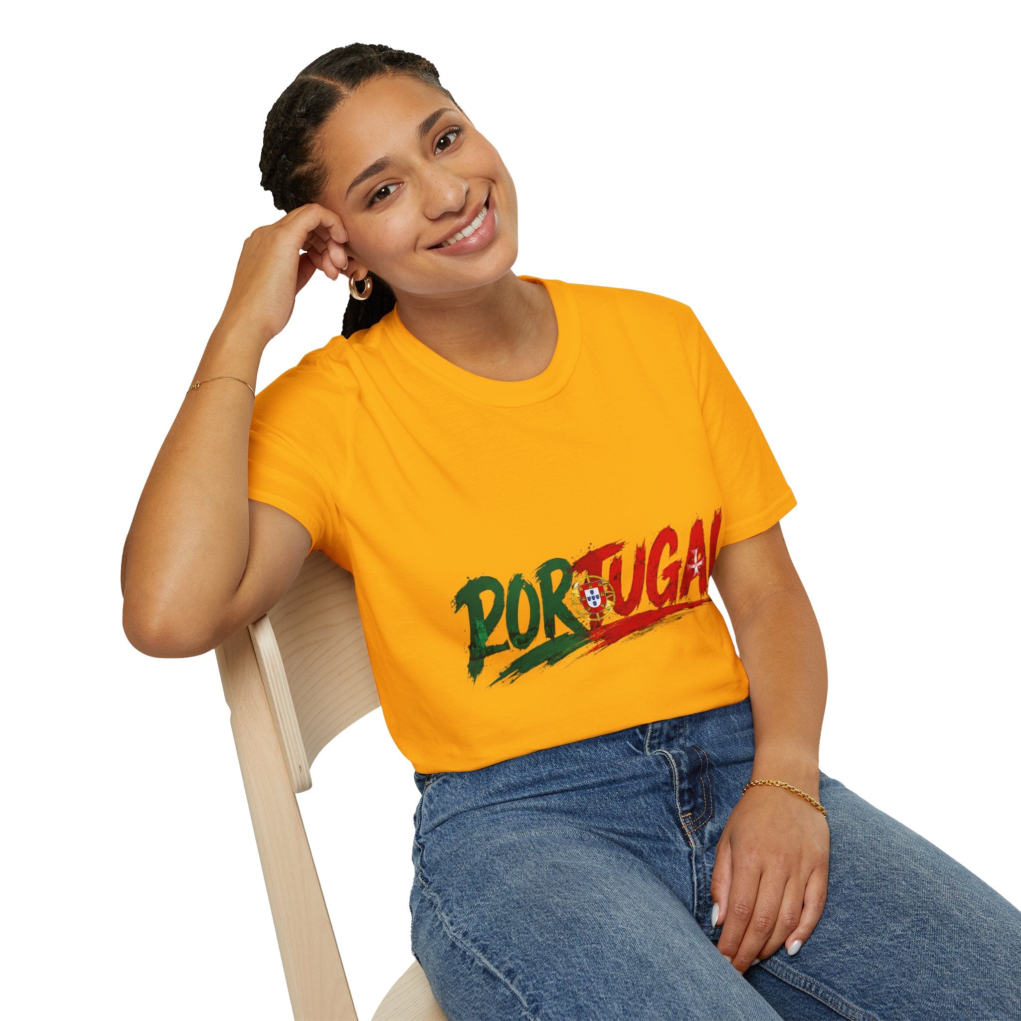 Portugal Flag Script T-Shirt — Portuguese Pride Tee
