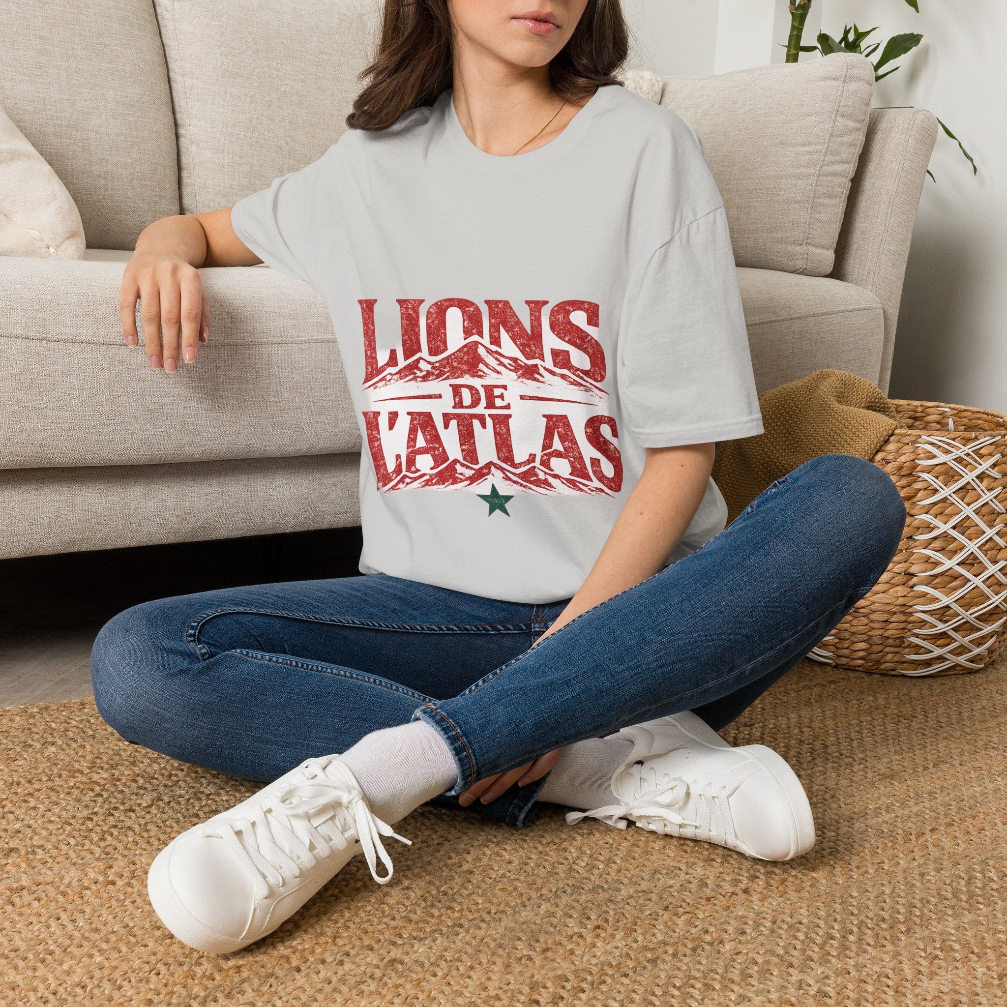 Morocco Lions de Atlas T-Shirt — Vintage Moroccan Atlas Mountain Graphic Tee