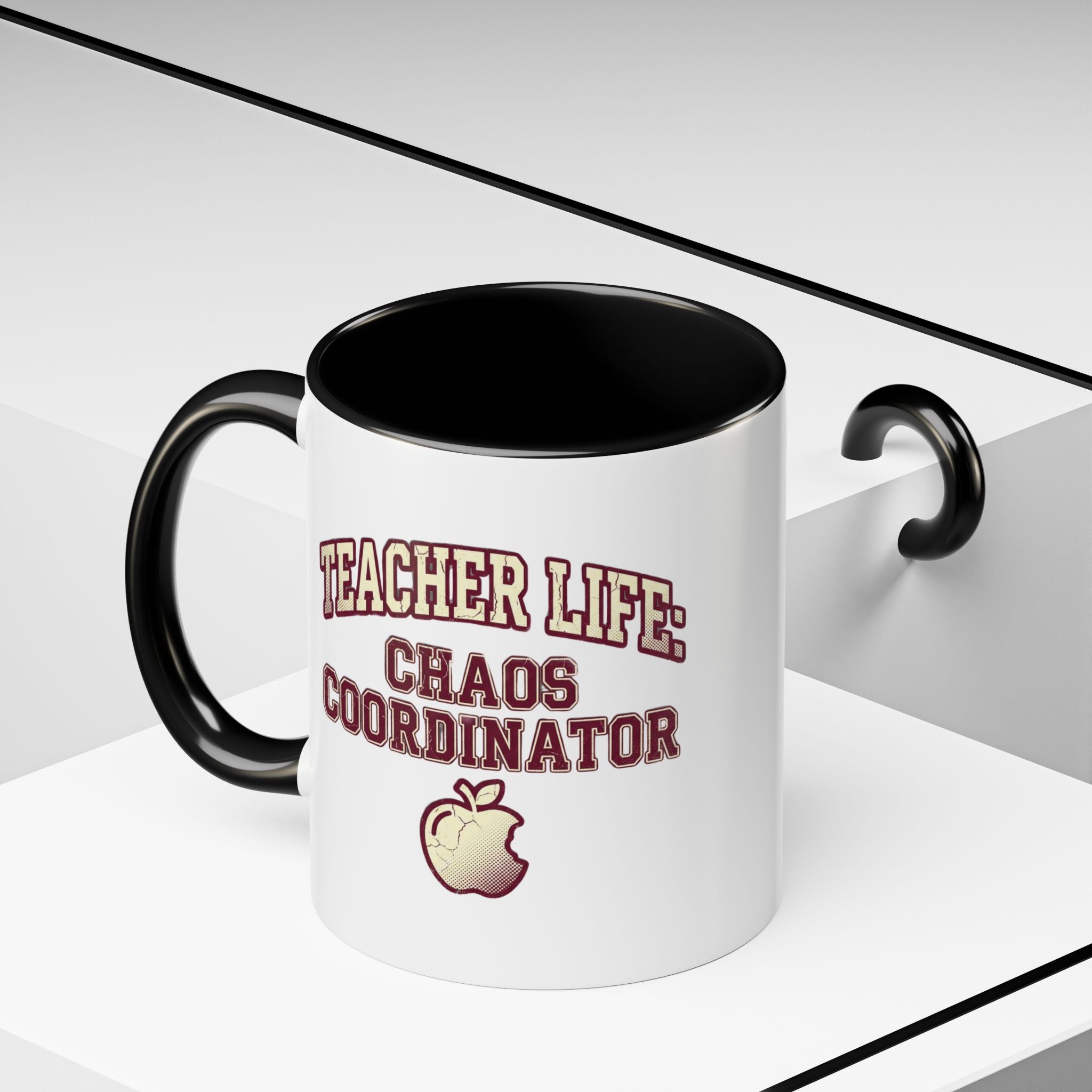 Funny Teacher Life Chaos Coordinator Coffee Mug — Accent Mug