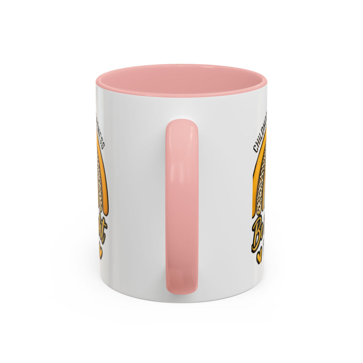 Childhood Cancer Awareness Accent Coffee Mug — "Be the Light" 11/15oz