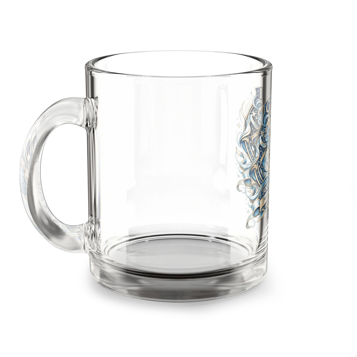 Gemini Zodiac Glass Mug — 'Social Butterfly' 10oz Astrology Coffee Cup