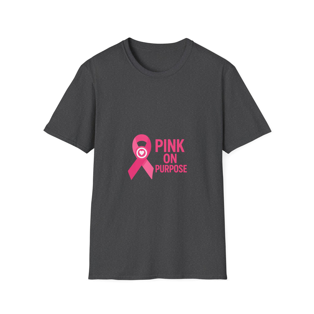 Pink On Purpose T-Shirt — Breast Cancer Awareness Ribbon Tee - Trending Now - October 2026
