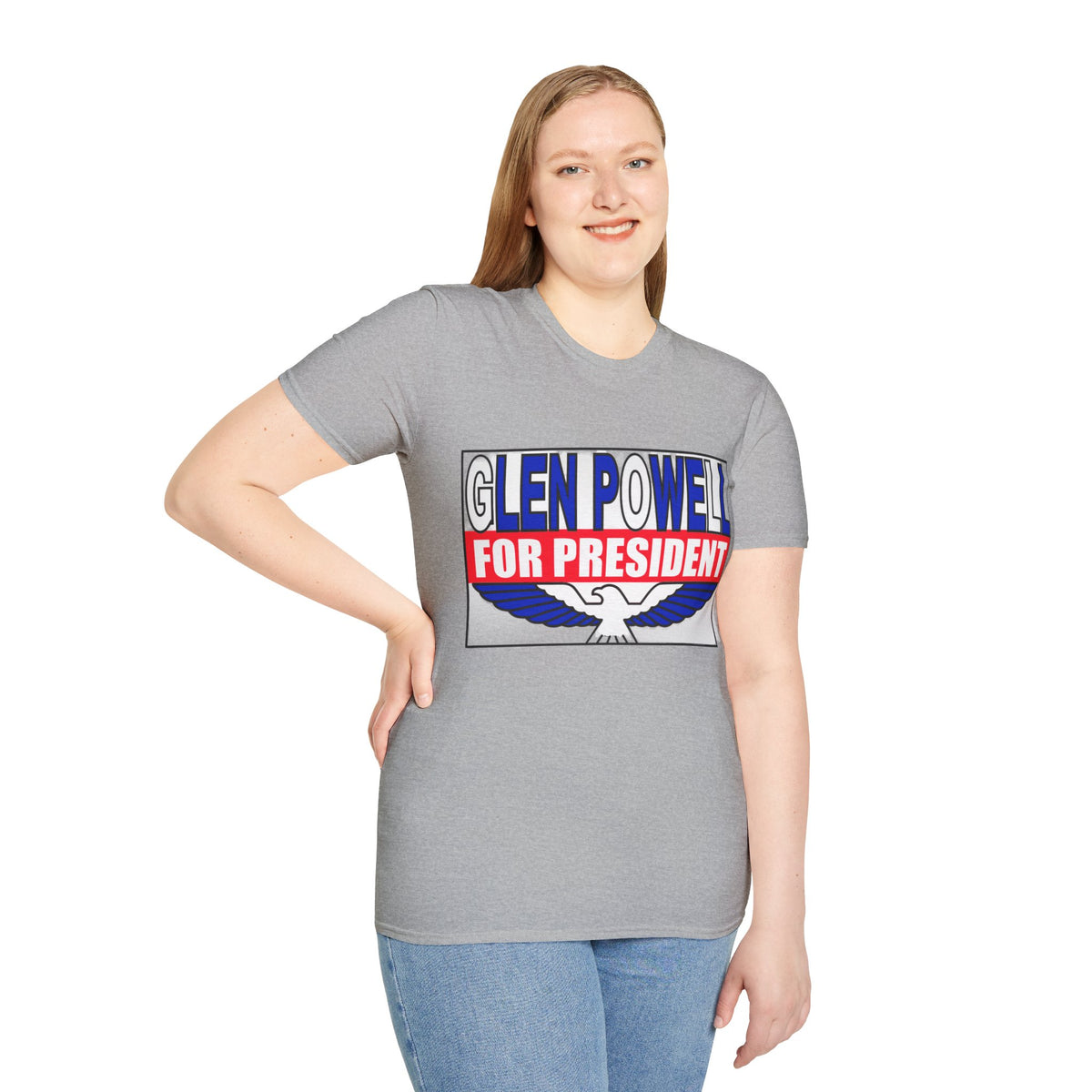 T-Shirt — Glen Powell For President Graphic Tee - Trending Now - August 2026