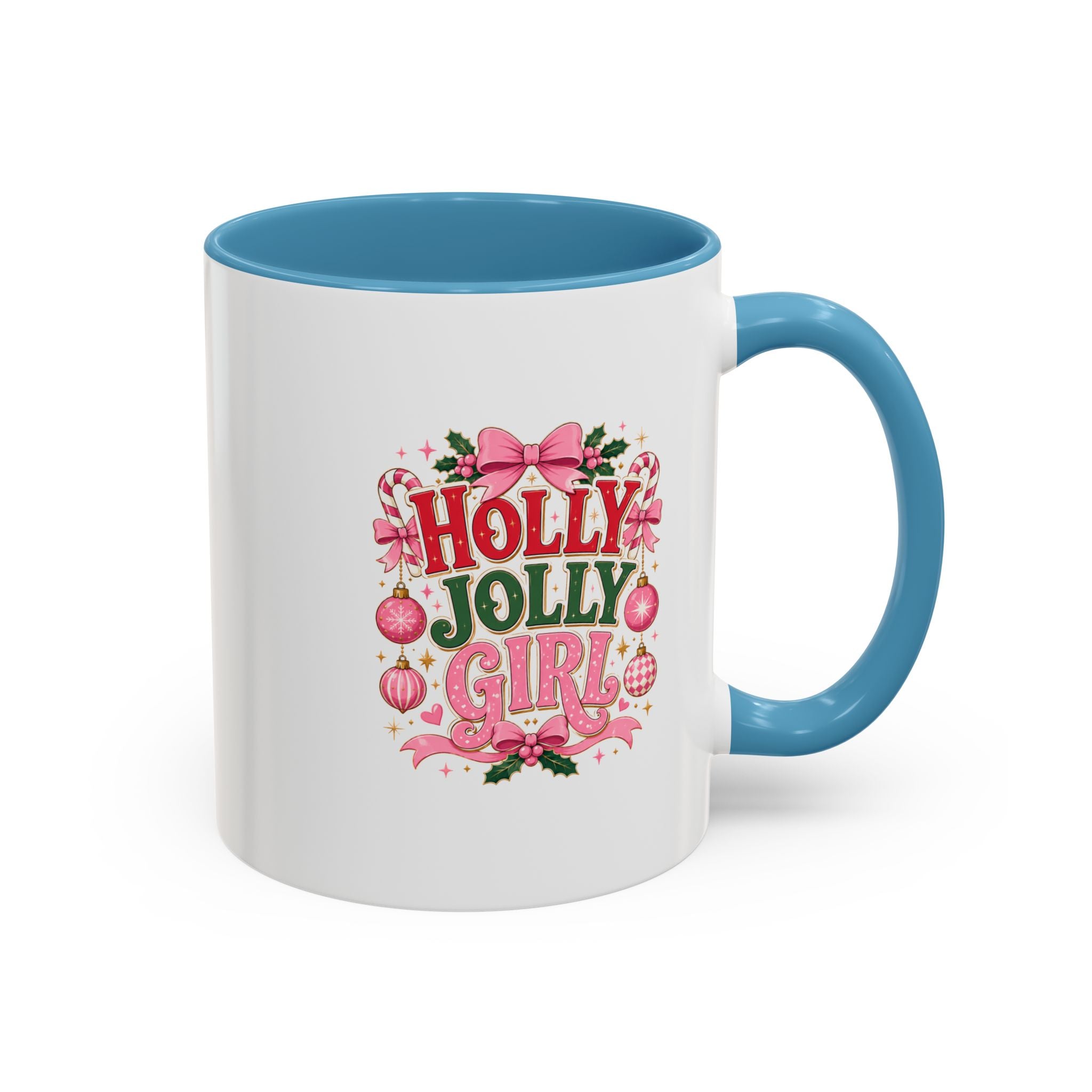 Accent Coffee Mug Holly Jolly Girl