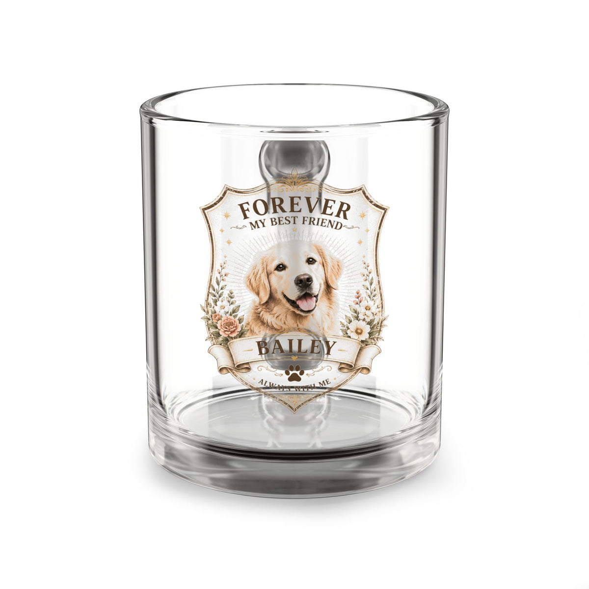 Milo Bailey Dog Dad Mom Glass Mug, 10oz