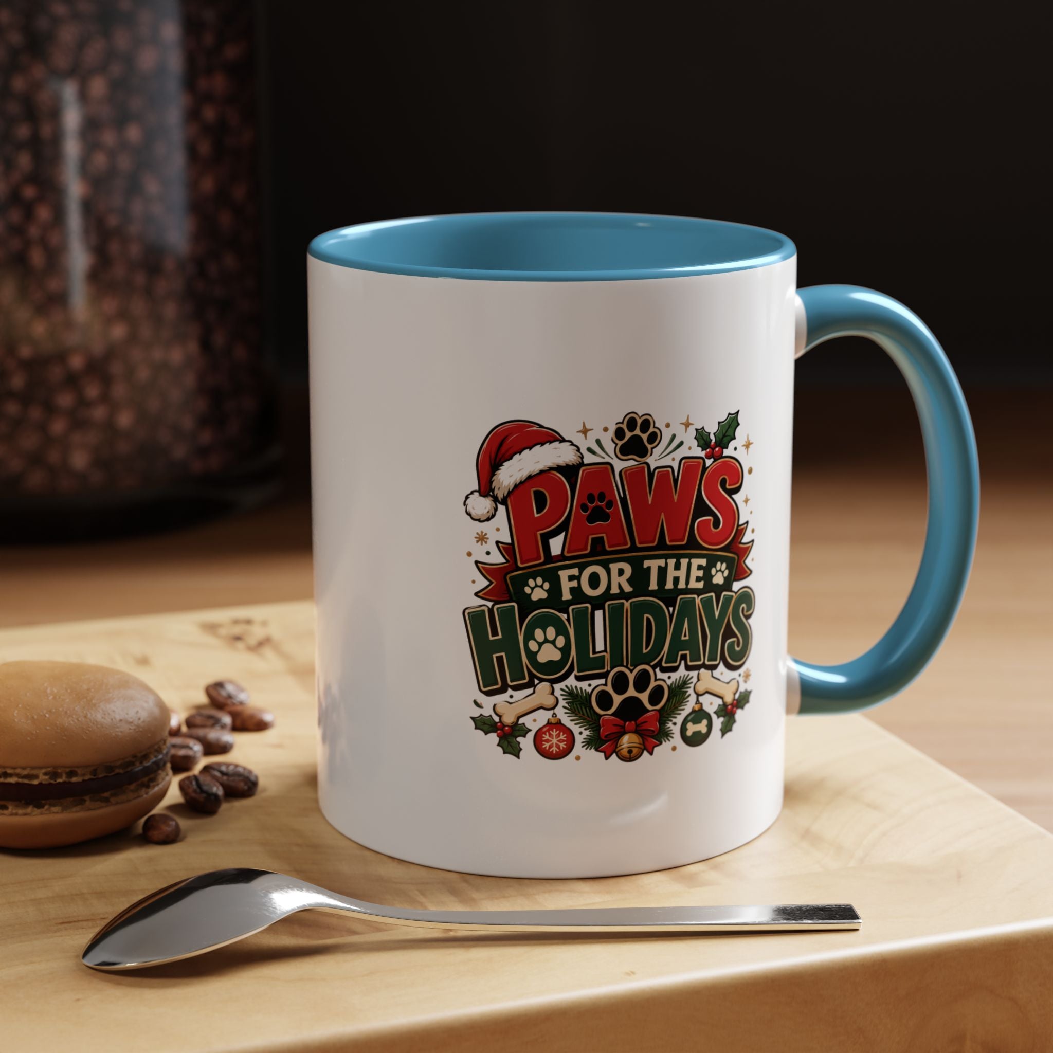 Paws for the Holidays Coffee Mug - Festive Pet Lover Accent Mug