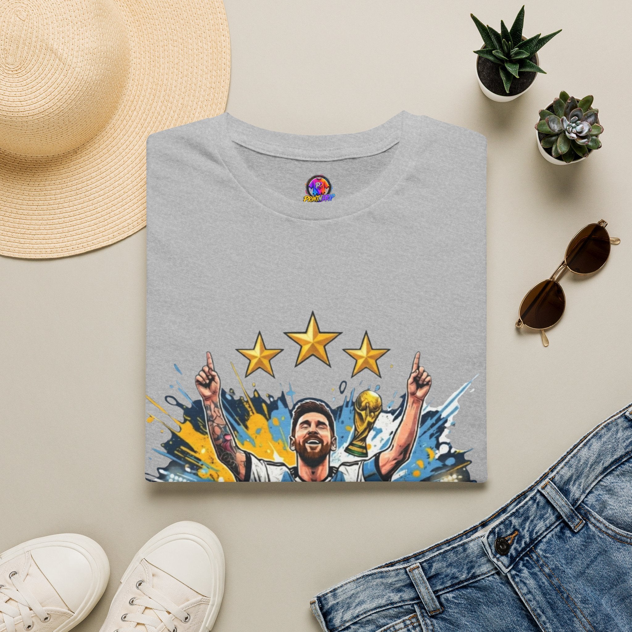 Argentina Messi Soccer T‑Shirt — World Cup Champion Fan Tee