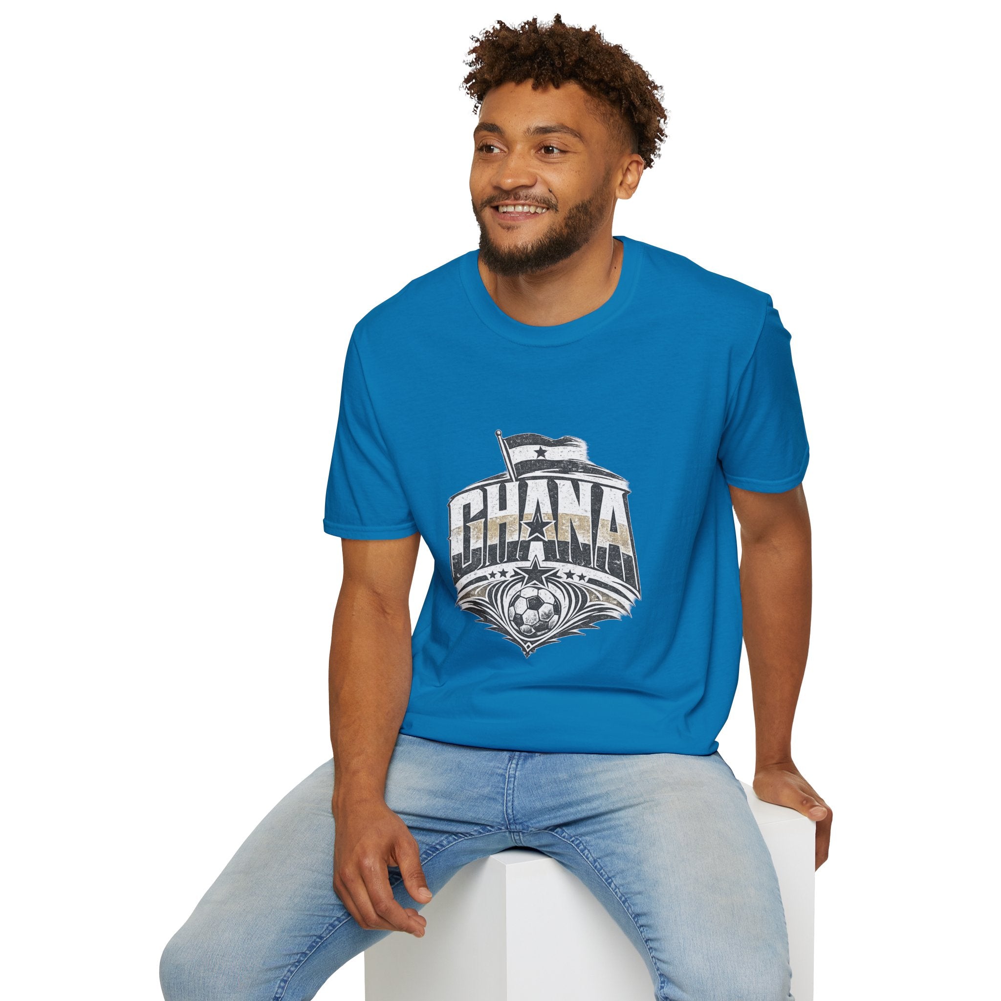 Ghana Vintage Flag T-Shirt — Retro Ghana Pride Graphic Tee