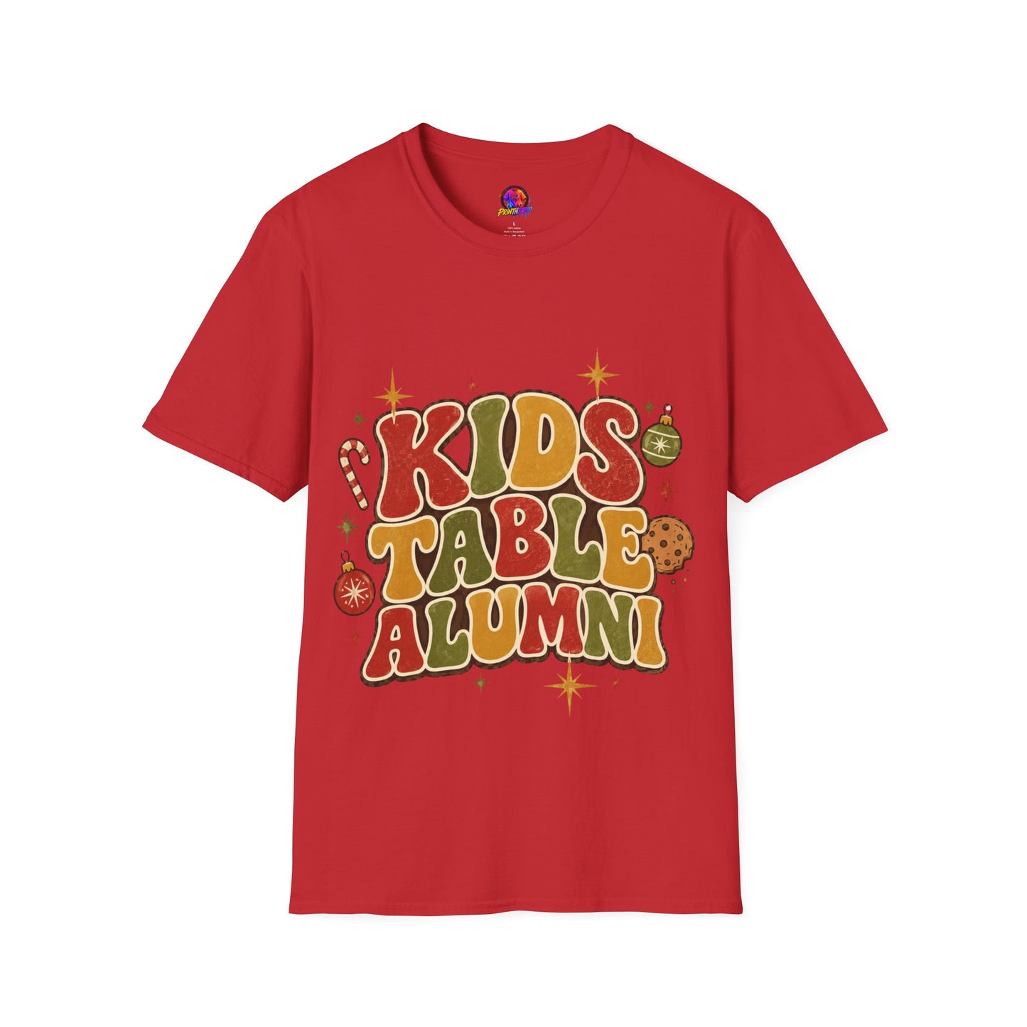 Kids Table Alumni T-Shirt — Retro Holiday Family Dinner Tee
