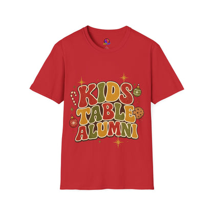 Kids Table Alumni T-Shirt — Retro Holiday Family Dinner Tee