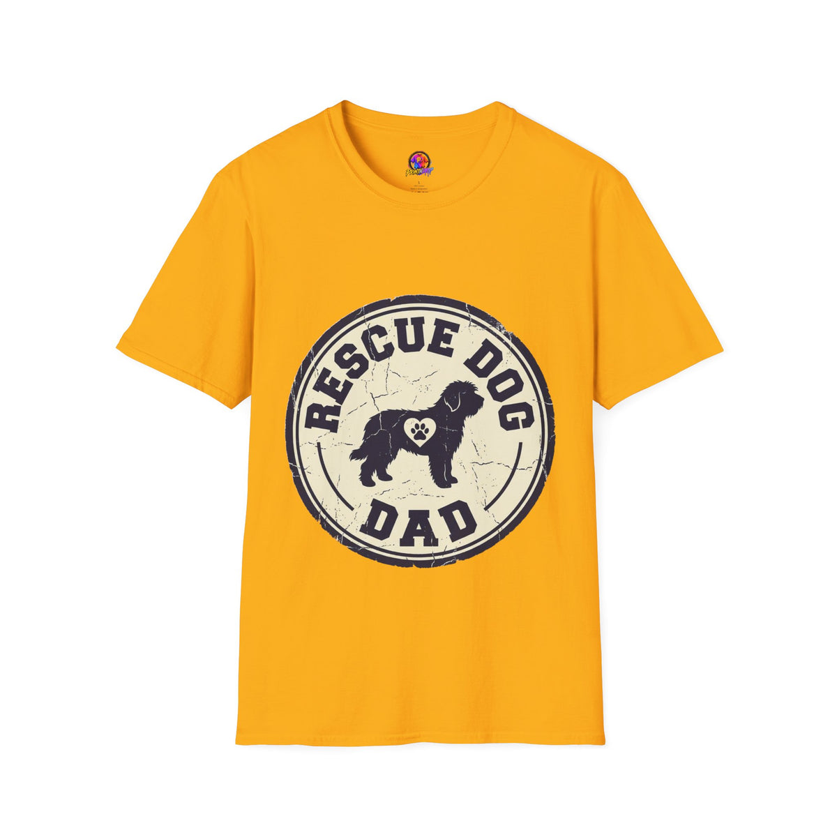 Rescue Dog Dad T-Shirt – Vintage Shelter Pup Support Tee