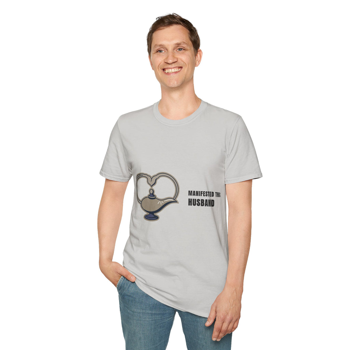 Manifesting Husband T-Shirt — Cute Genie Lamp Heart Graphic Tee - Trending Now - September 2026