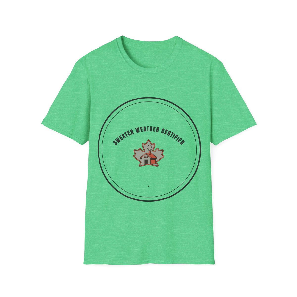 Sweater Weather Certified T-Shirt — Cozy Fall Maple Badge Tee - Trending Now - September 2026