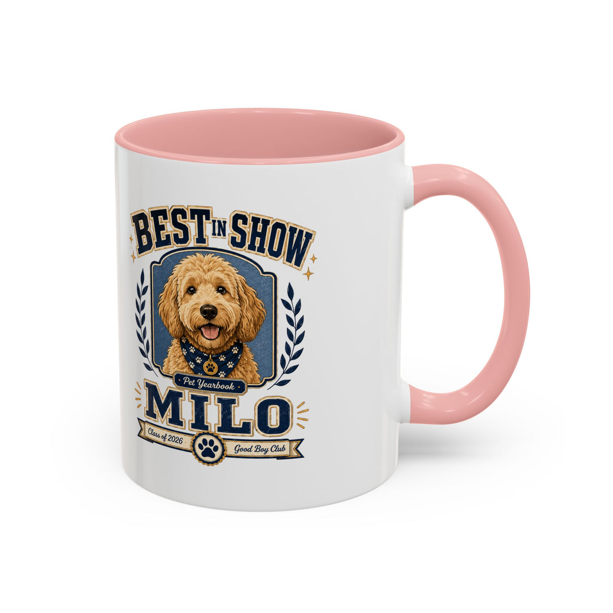 Milo Bailey Dog Dad Mom Best in Show Milo Coffee Mug — Personalized Dog Lover Accent Mug