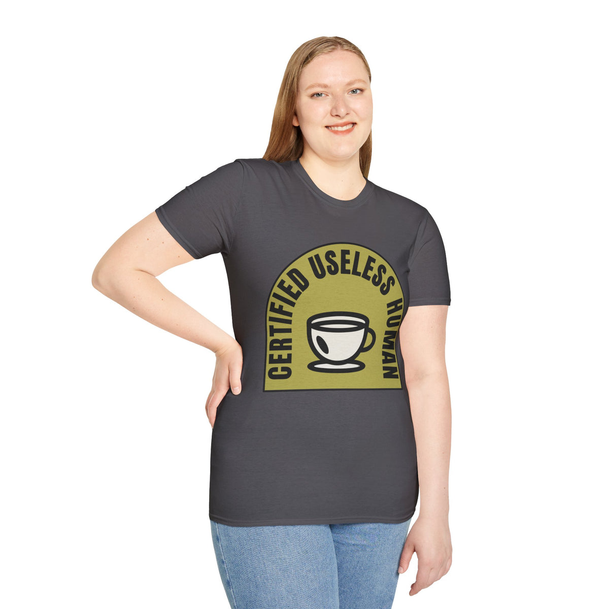 Certified Useless Human T-Shirt — Funny Coffee Lover Graphic Tee - Trending Now - August 2026
