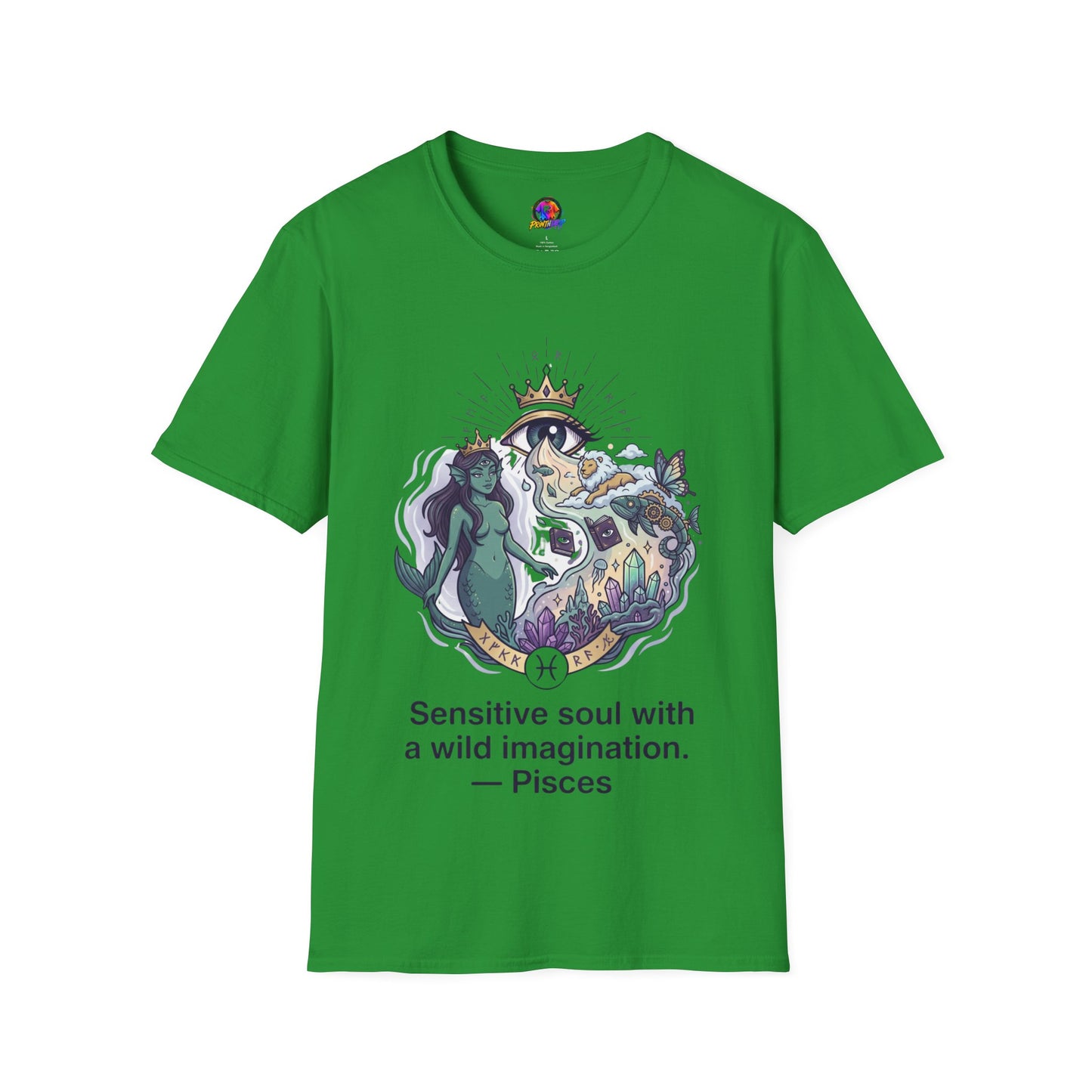 Mystical Mermaid Eye T-Shirt — 'Sensitive soul with a wild imagination' Graphic Tee