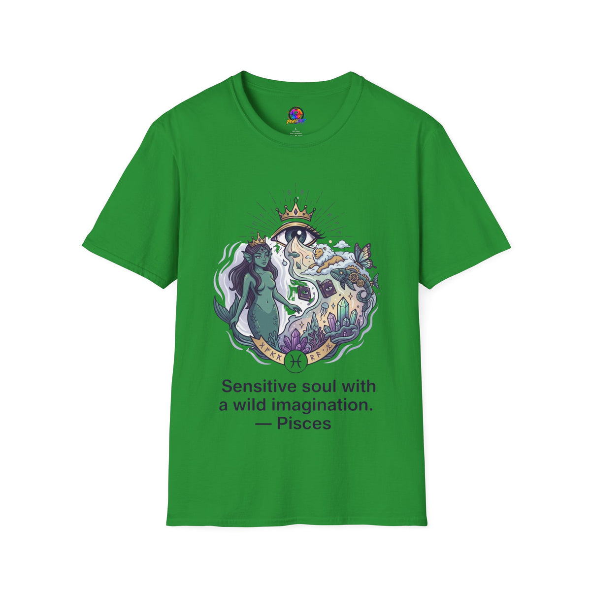 Mystical Mermaid Eye T-Shirt — 'Sensitive soul with a wild imagination' Graphic Tee