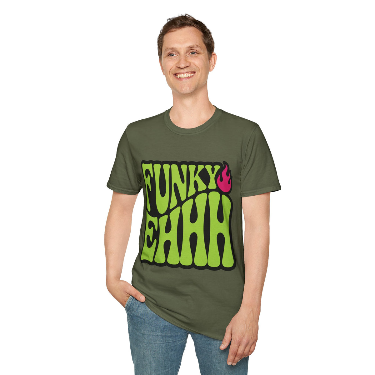 Funky Chili T-Shirt — Retro Psychedelic Green Flame Graphic Tee - Trending Now - August 2026
