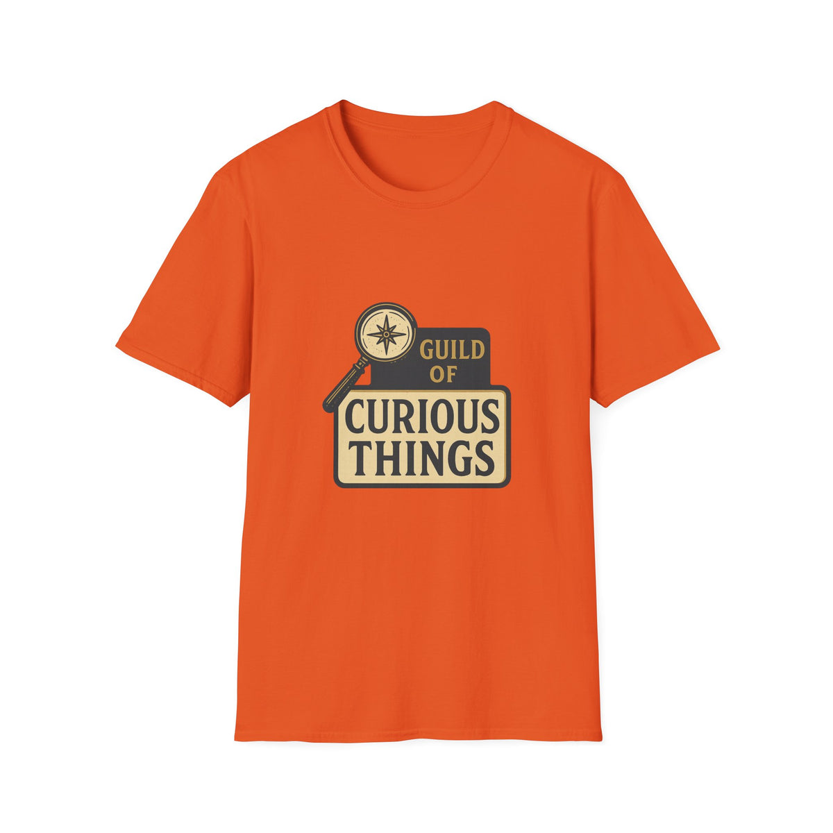Curious Things T‑Shirt — Guild of Curious Vintage Badge Tee - Trending Now - August 2026