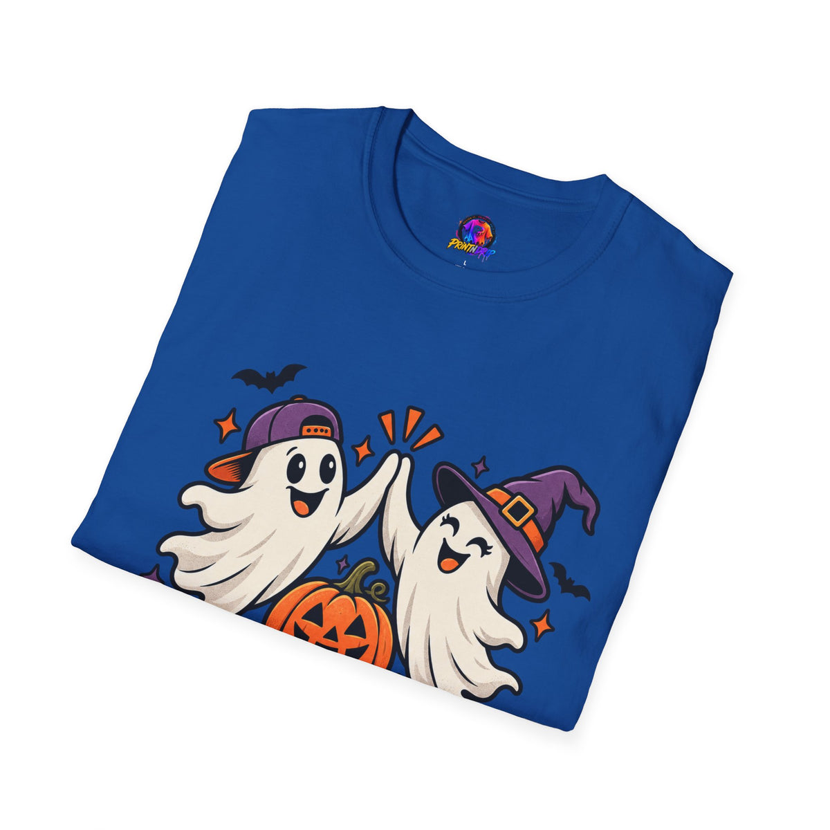 Boo Crew Halloween T-Shirt — Cute Ghosts & Pumpkin Graphic