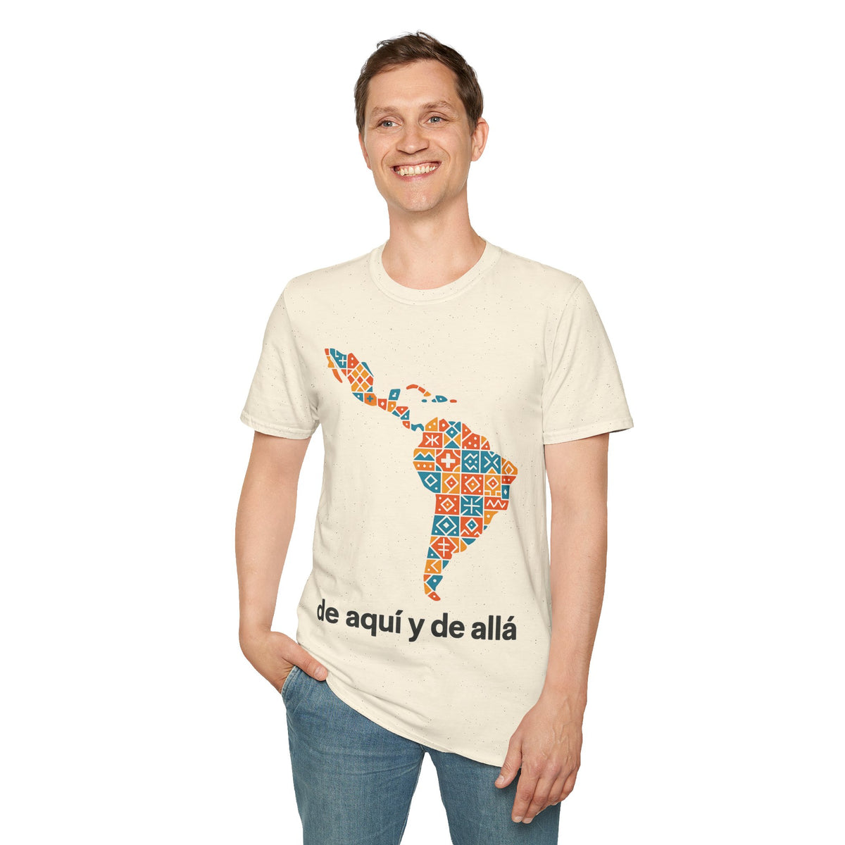 Latin America Map Floral T-Shirt — 'de aquí y de allá' Travel Pride Tee- Trending Now - September 2026