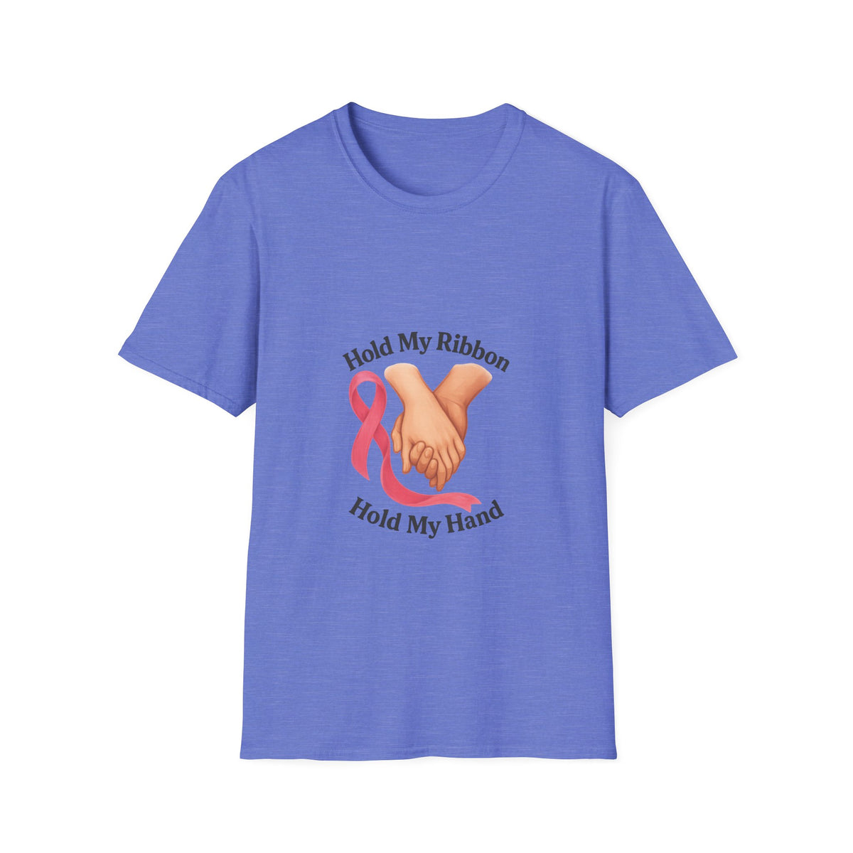 Breast Cancer Support T-Shirt — “Hold My Ribbon Hold My Hand” - Trending Now - October 2026