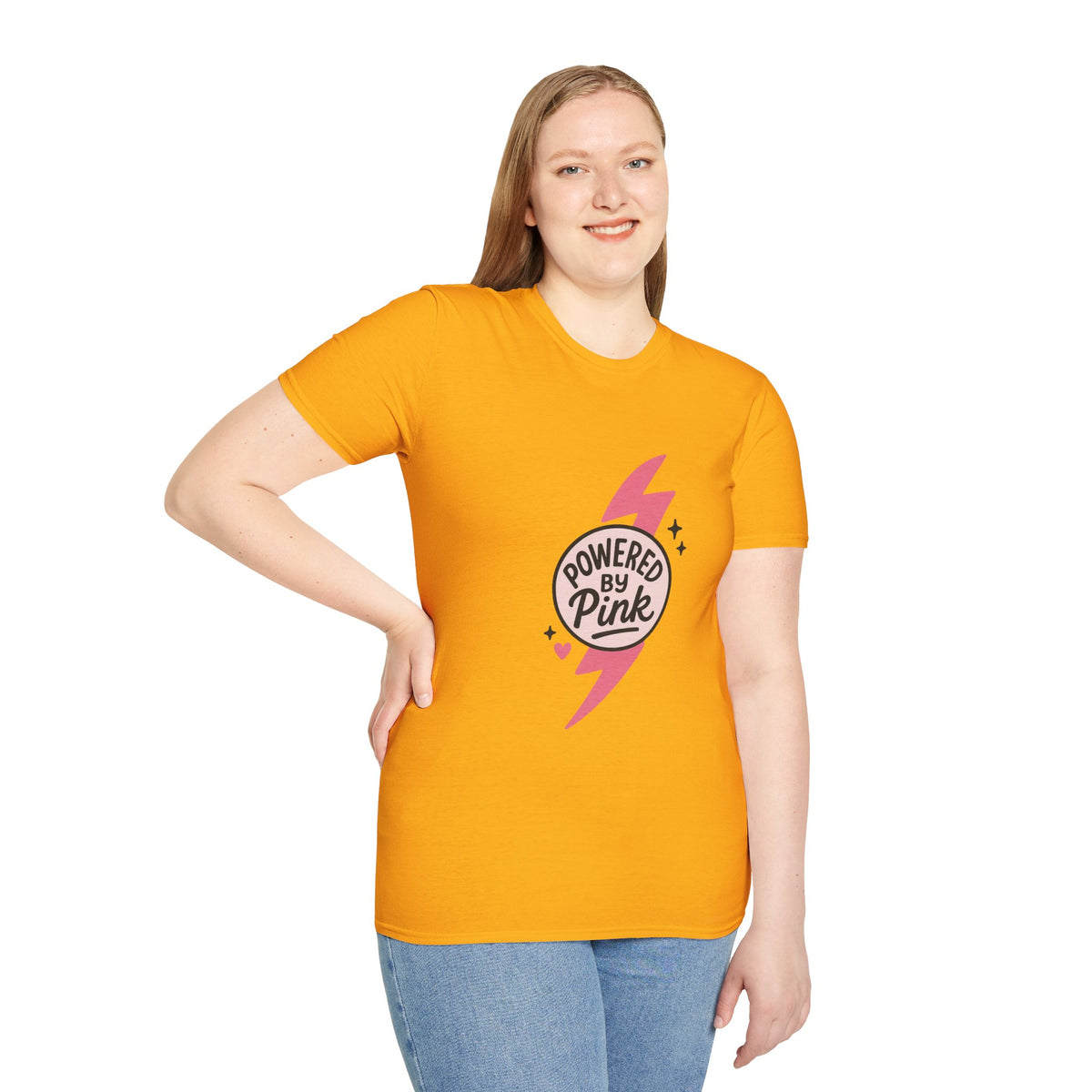 Pink Power Bolt T-Shirt — Flowers in Pink Graphic Tee - Trending Now - October 2026