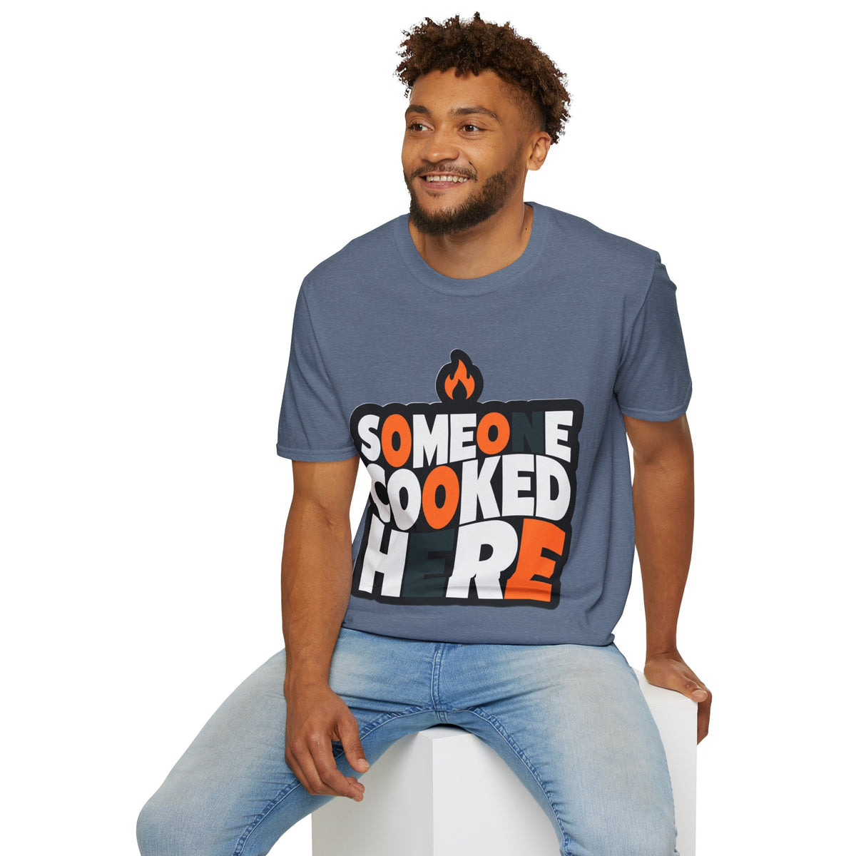 T-Shirt — "Someone Cooked Here" Funny Cooking Graphic Tee - Trending Now - August 2026