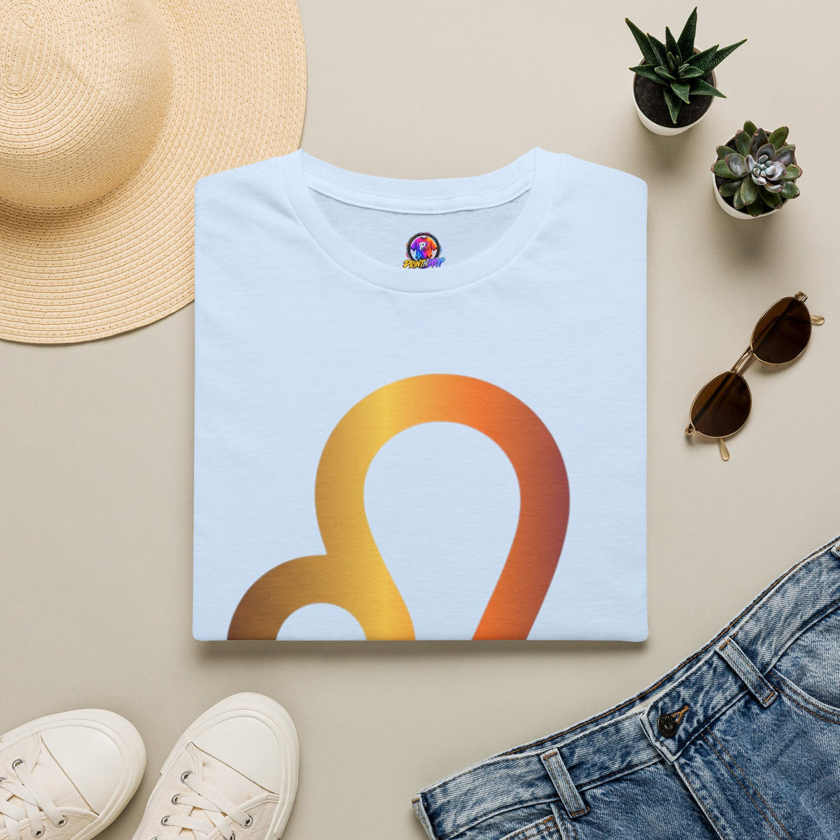 Leo Zodiac Drip T-Shirt — Colorful Astrology Sign Tee