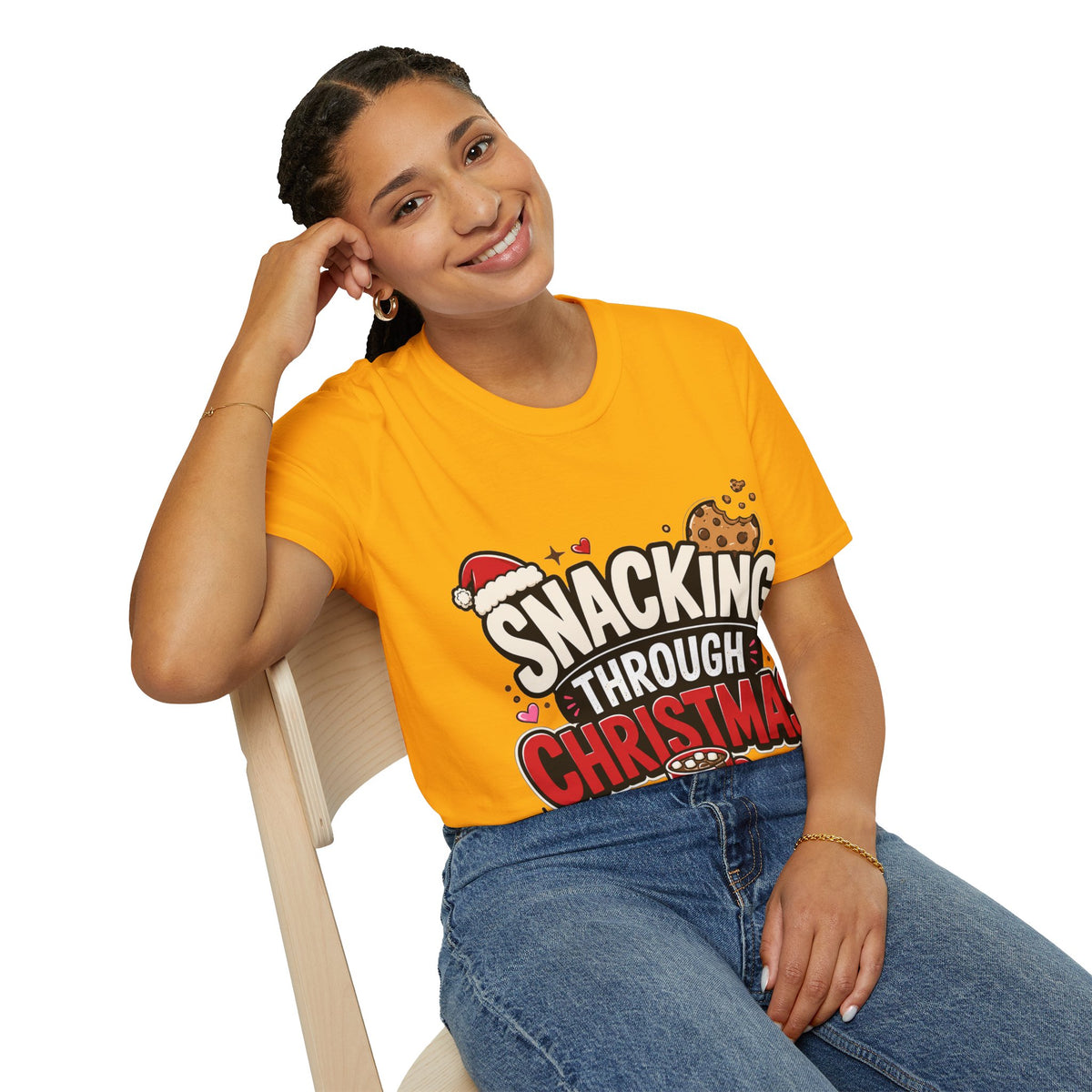 Snacking Through Christmas T-Shirt — Funny Holiday Cookie Tee