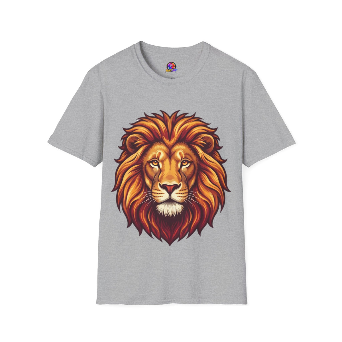 Leo Zodiac Lion Face T-Shirt — Majestic Lion Head Graphic Tee