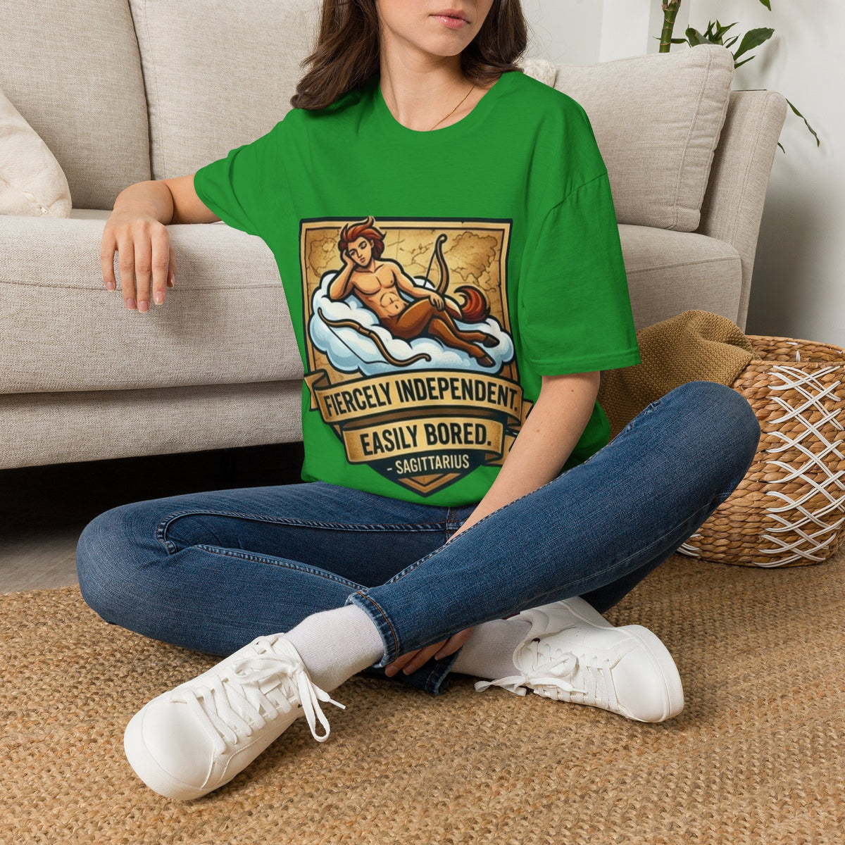 Sagittarius Zodiac T‑Shirt — Fiercely Independent, Easily Bored Astrology Tee