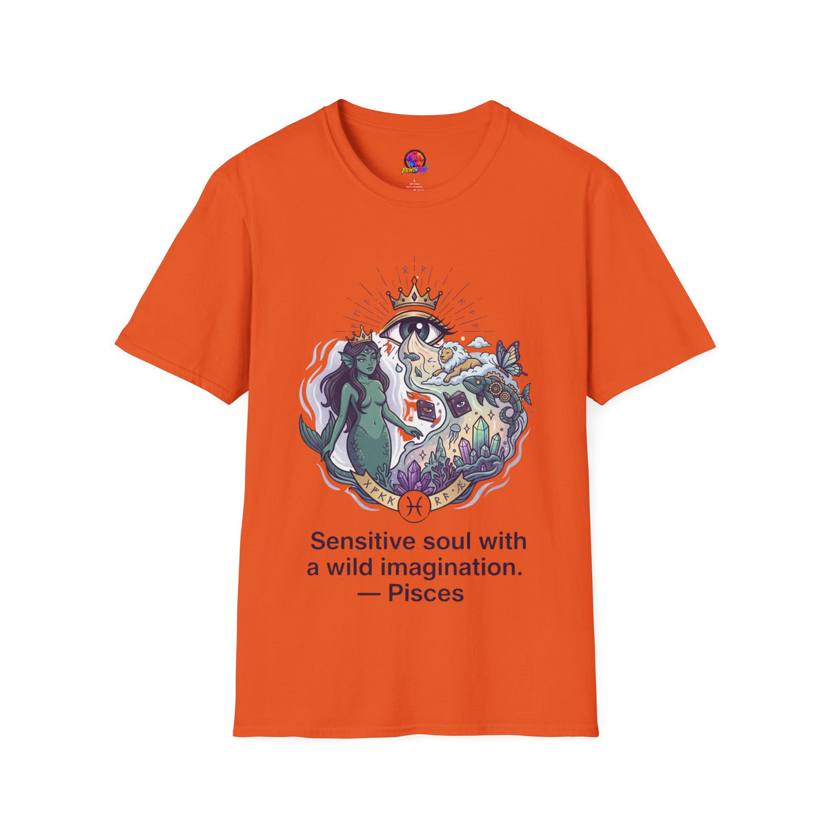 Mystical Mermaid Eye T-Shirt — 'Sensitive soul with a wild imagination' Graphic Tee