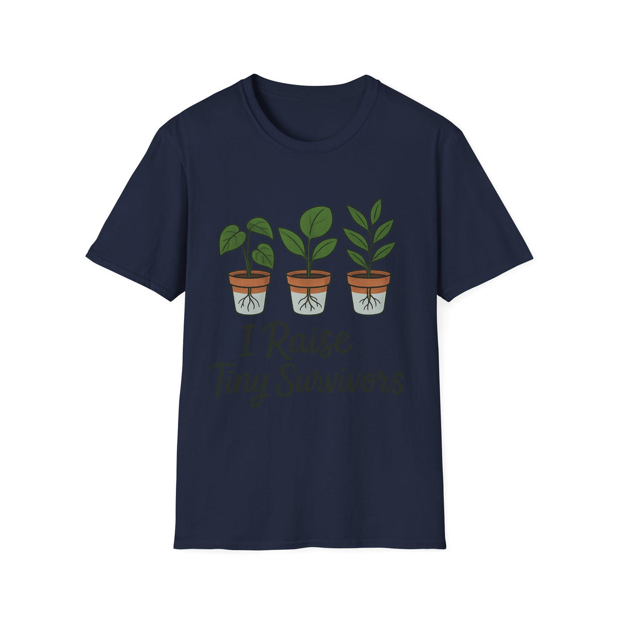 "I Raise Tiny Survivors" Funny Plant Parent Tee - Cute Houseplant Gardener Slogan White T-Shirt - Trending Now - September 2026