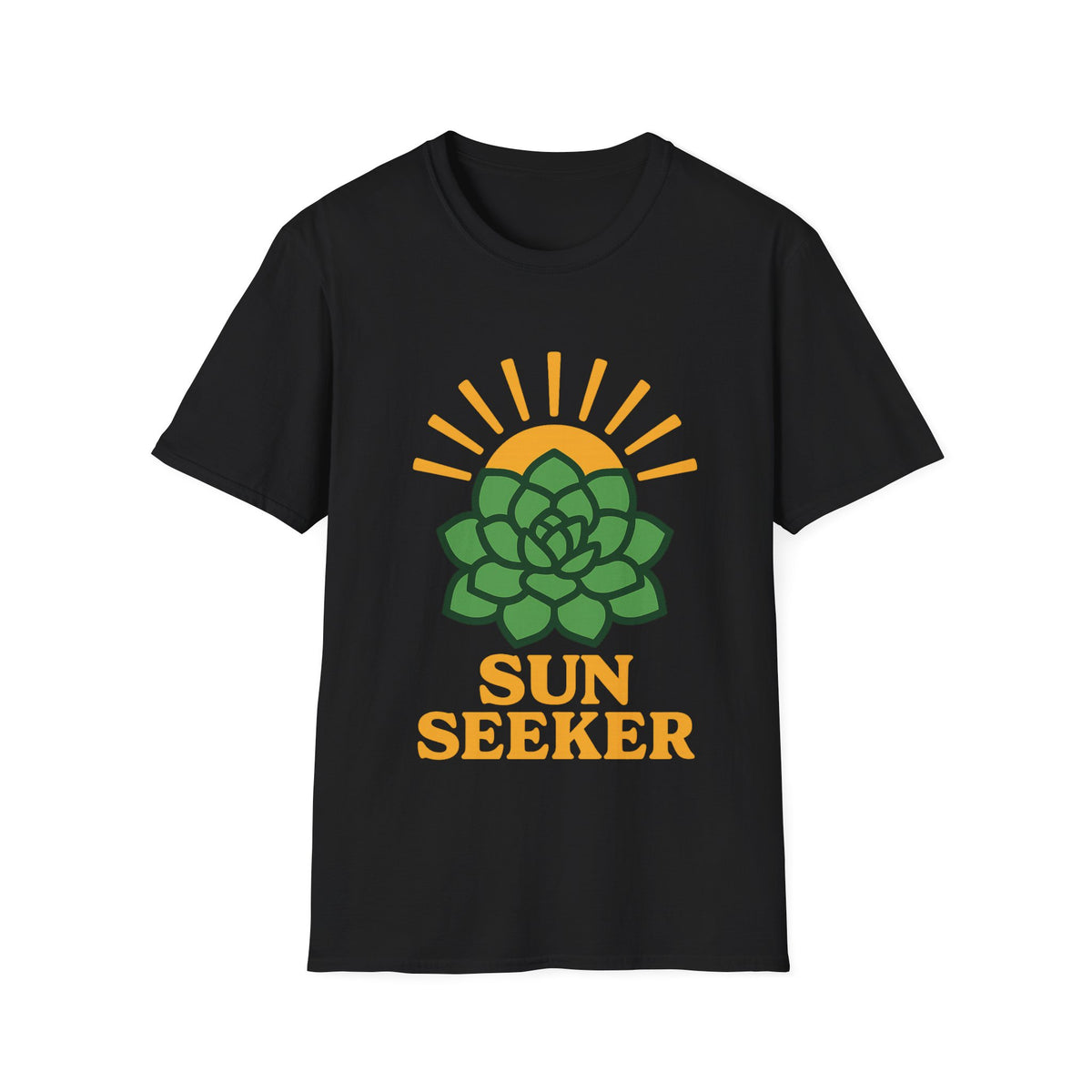 "Sun Seeker" Retro Succulent Graphic Tee - Cute Desert Cactus Nature White T-Shirt - Trending Now - September 2026