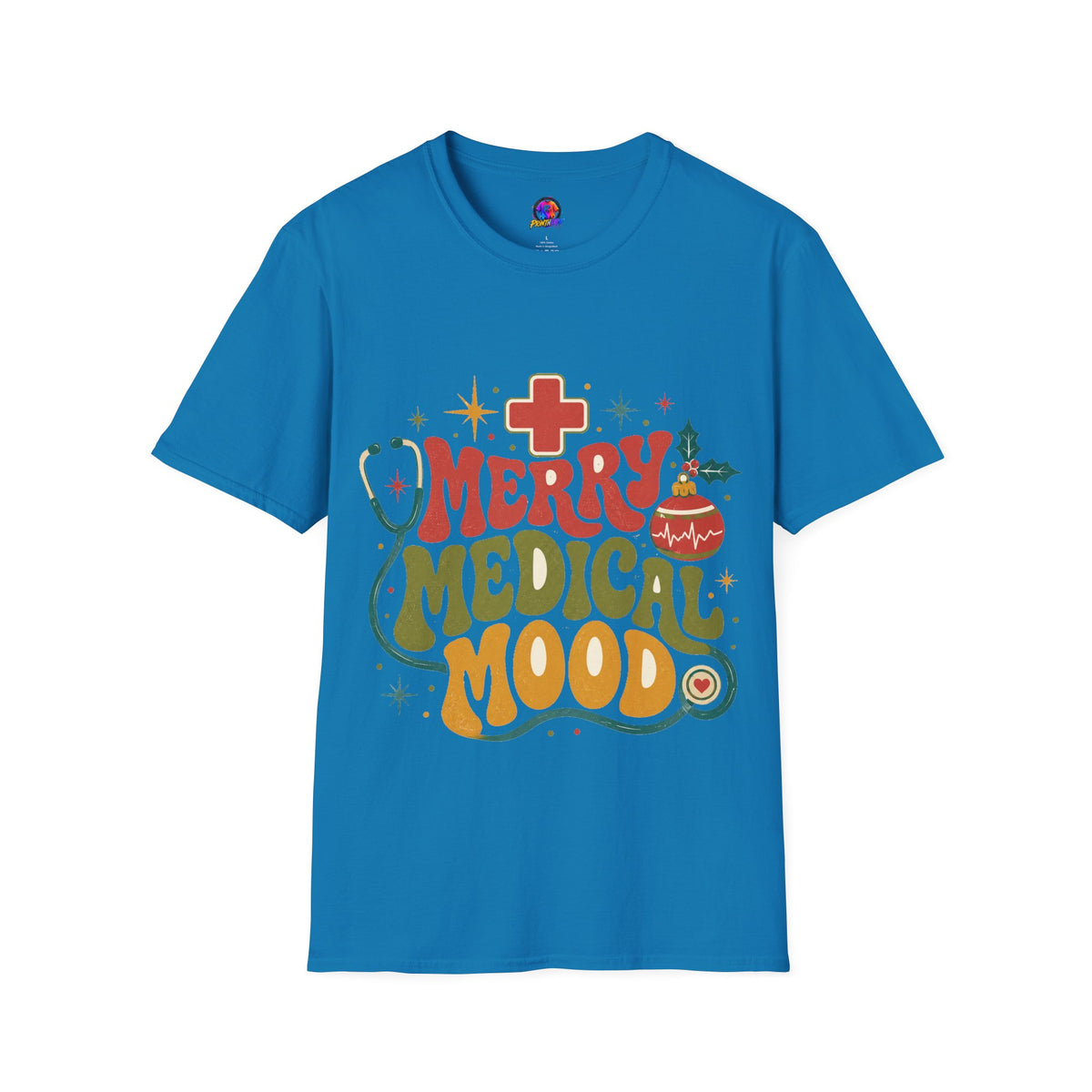 Merry Medical Mood T-Shirt — Christmas Nurse & Healthcare Holiday Tee