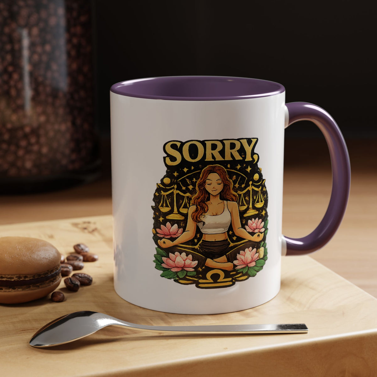 Libra Zodiac Accent Coffee Mug