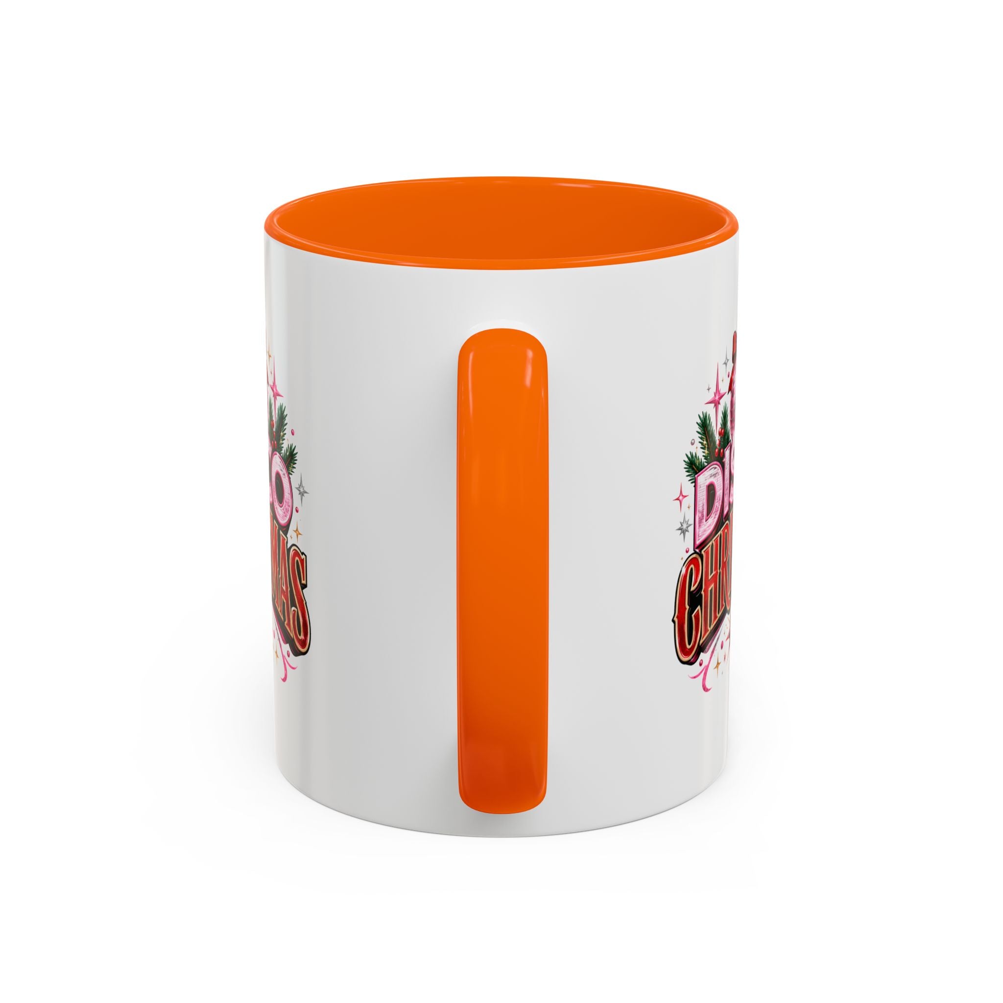 Disco Christmas Coffee Mug — Retro Holiday Disco Ball Christmas Tree Accent Mug