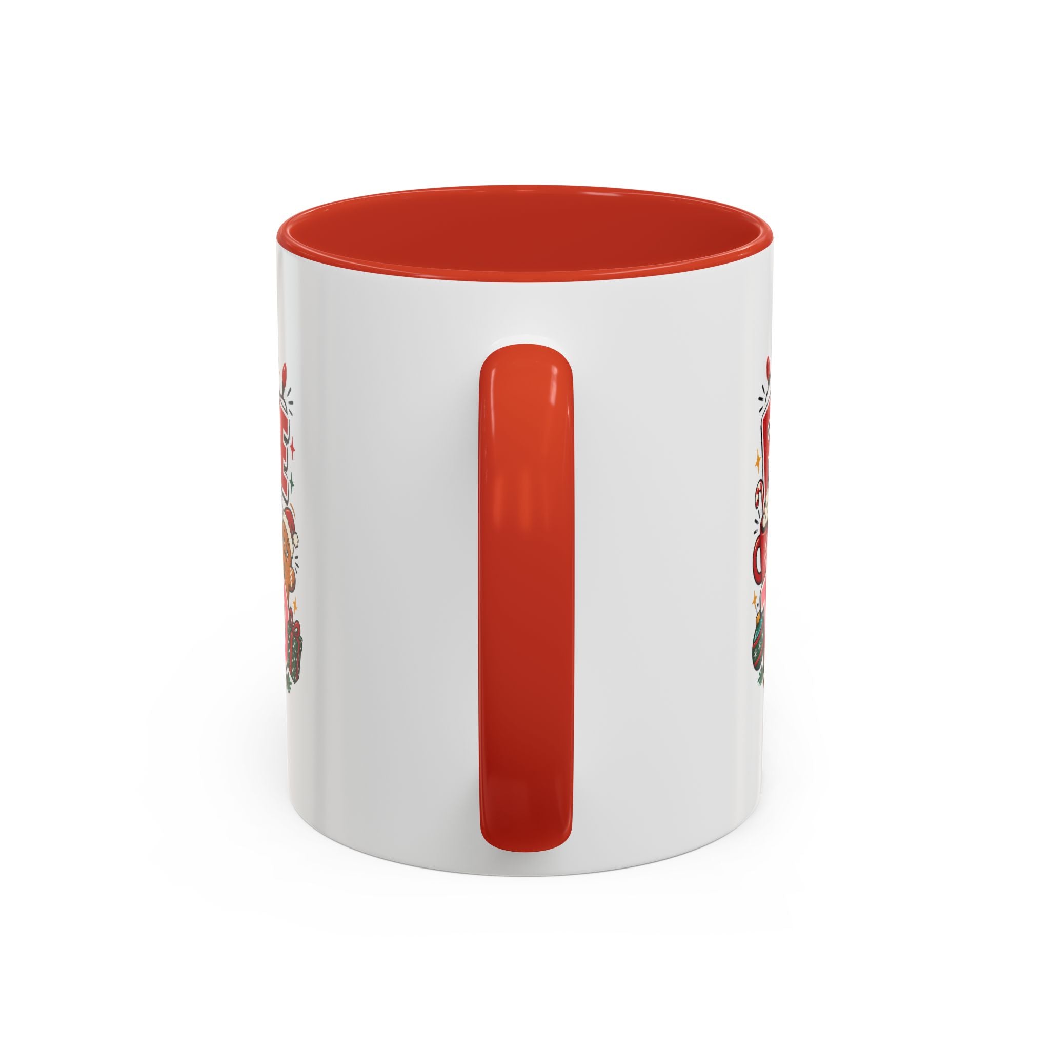 Modern Day Christmas Festive But Tired Accent Coffee Mug — Funny Christmas Holiday Coffee Cup (11/15 oz)