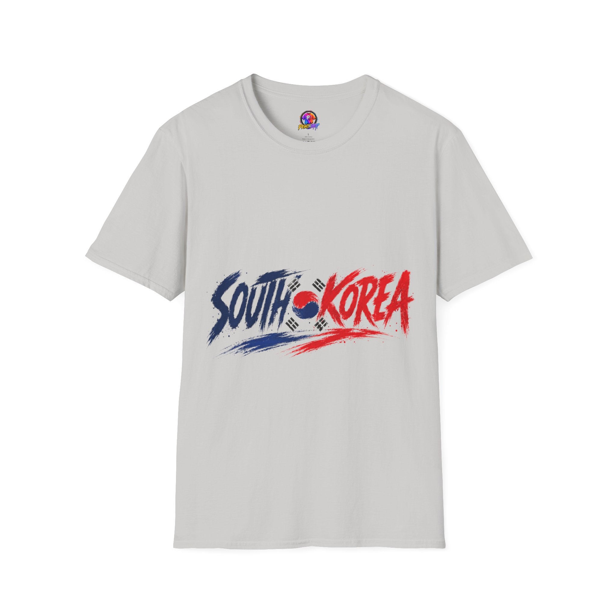 South Korea Flag Brushstroke T-Shirt — Patriotic Korean Travel Tee