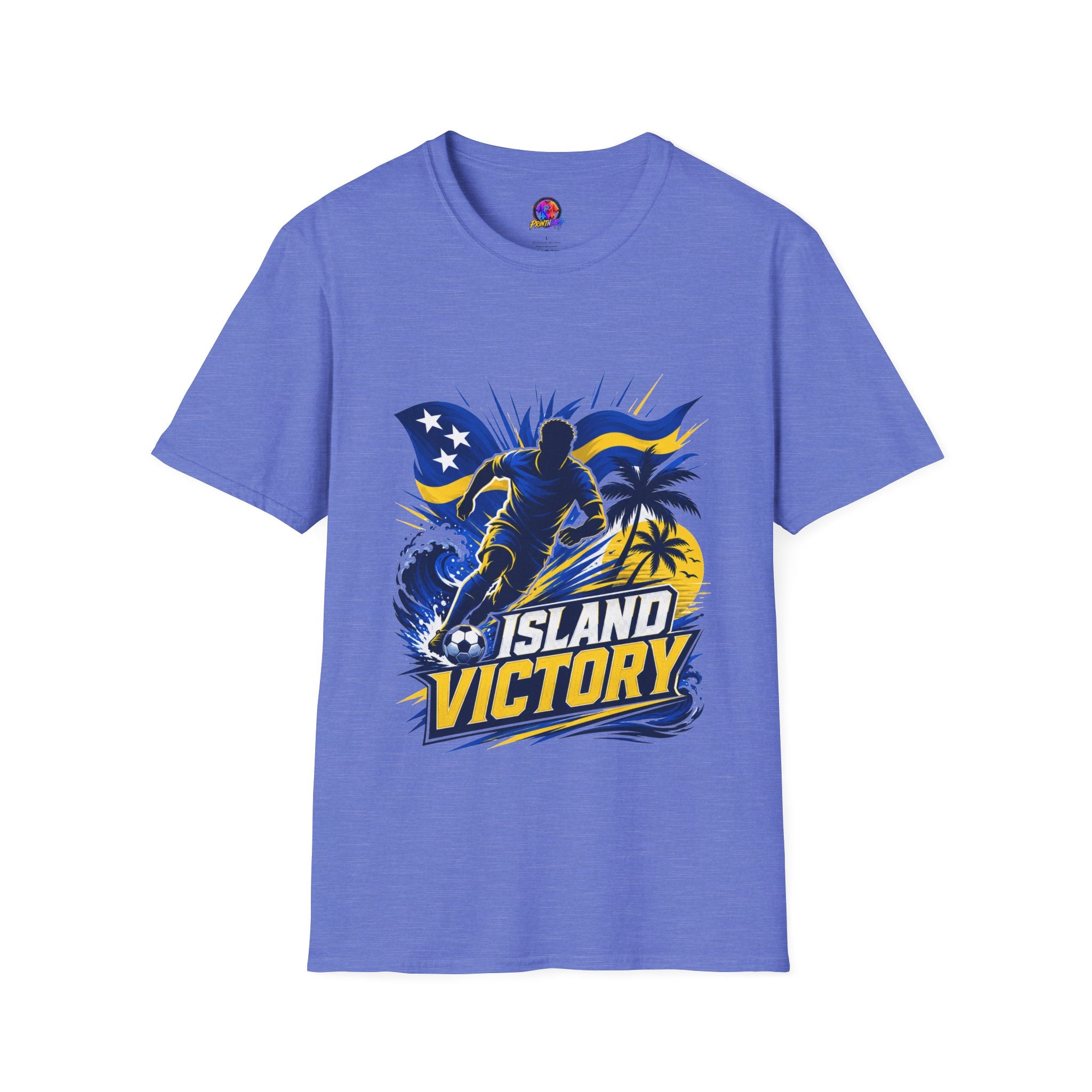 Curacao Island Victory T-Shirt — Tropical Surf Soccer Graphic Tee