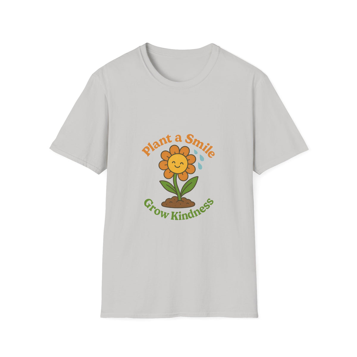 Plant A Smile Grow Kindness Retro Tee - Cute Groovy Flower Graphic T-Shirt - Trending Now - October 2026