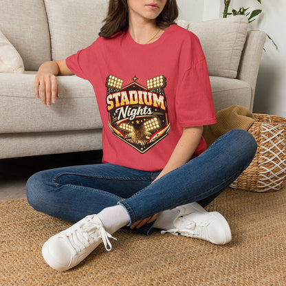 Stadium Nights T-Shirt — Vintage Sports Lights Graphic Tee