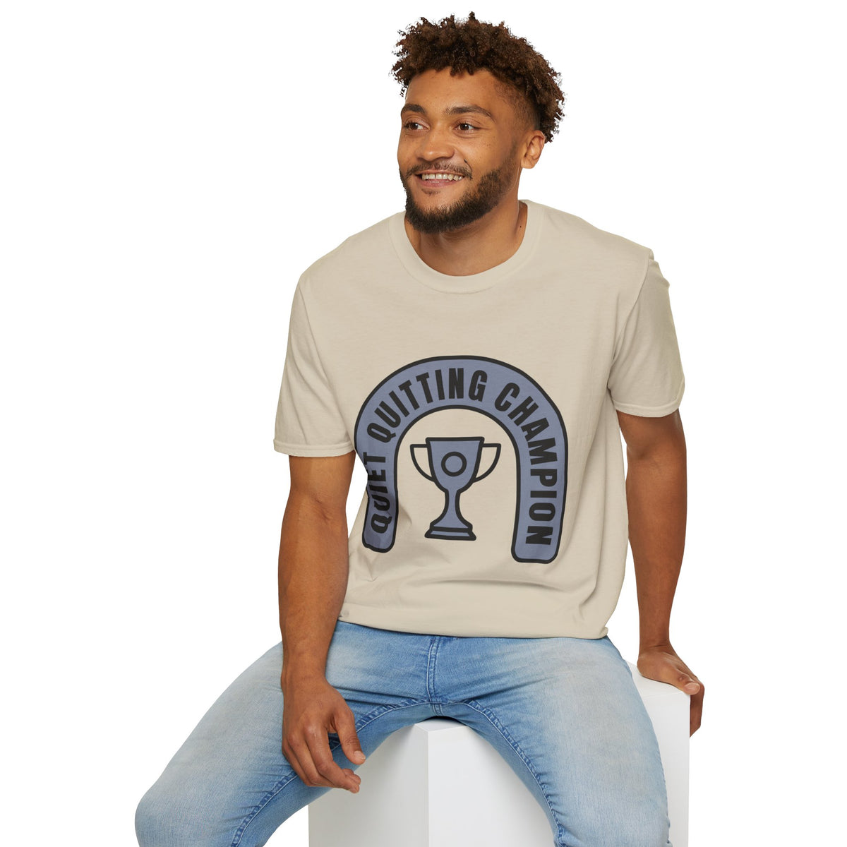 Quiet Quitting Champion T-Shirt — Funny Workplace Trophy Tee - Trending Now - August 2026